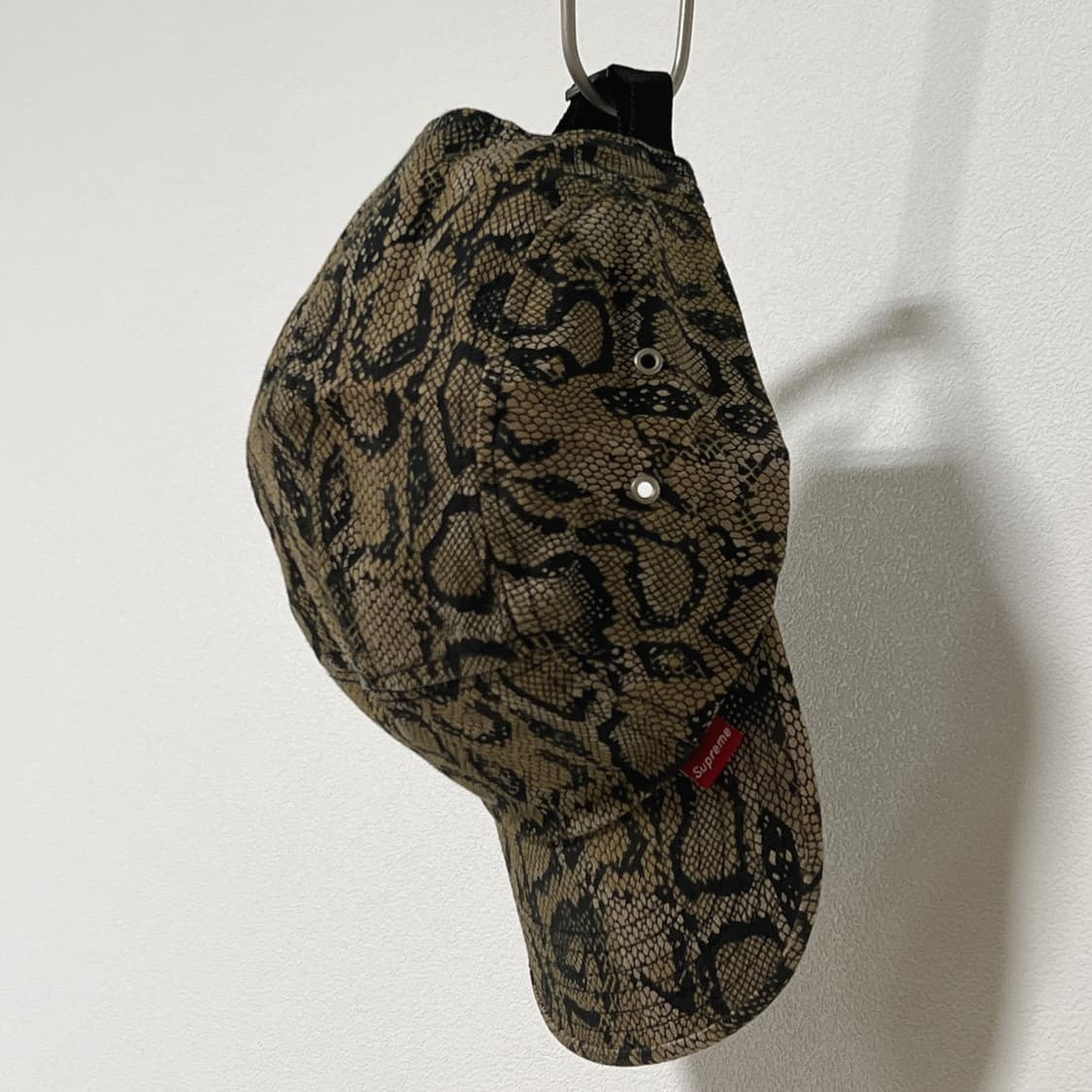 슈프림 2001 황뱀피 5패널 캠프캡 상품이미지3