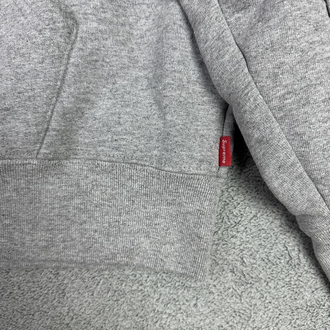 슈프림 사이드라인 로고 후드집업 그레이 상품이미지2
