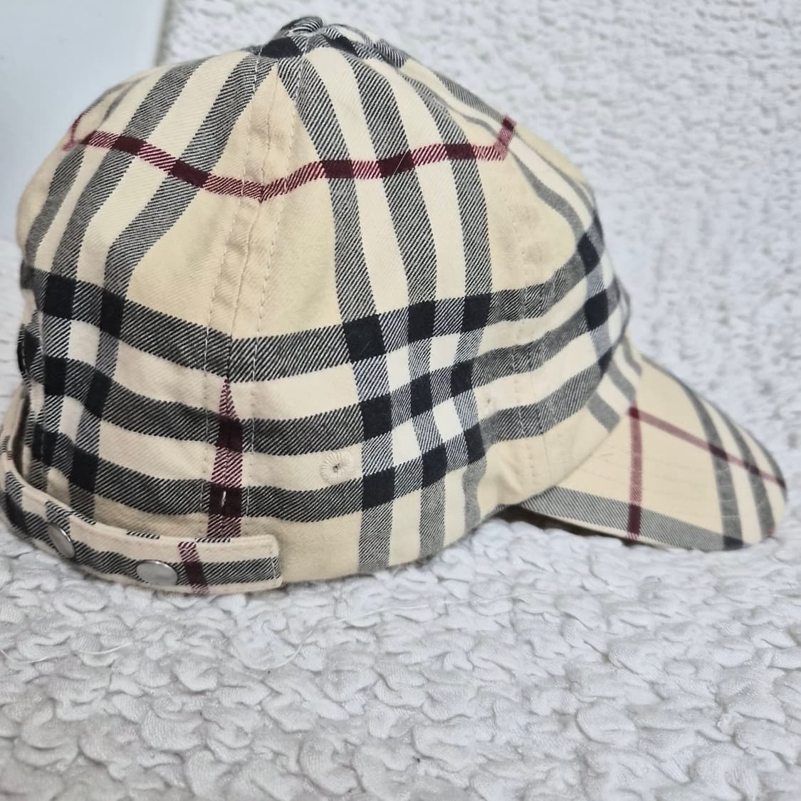 버버리 아카이브 체크 면 야구모자 M 상품이미지2