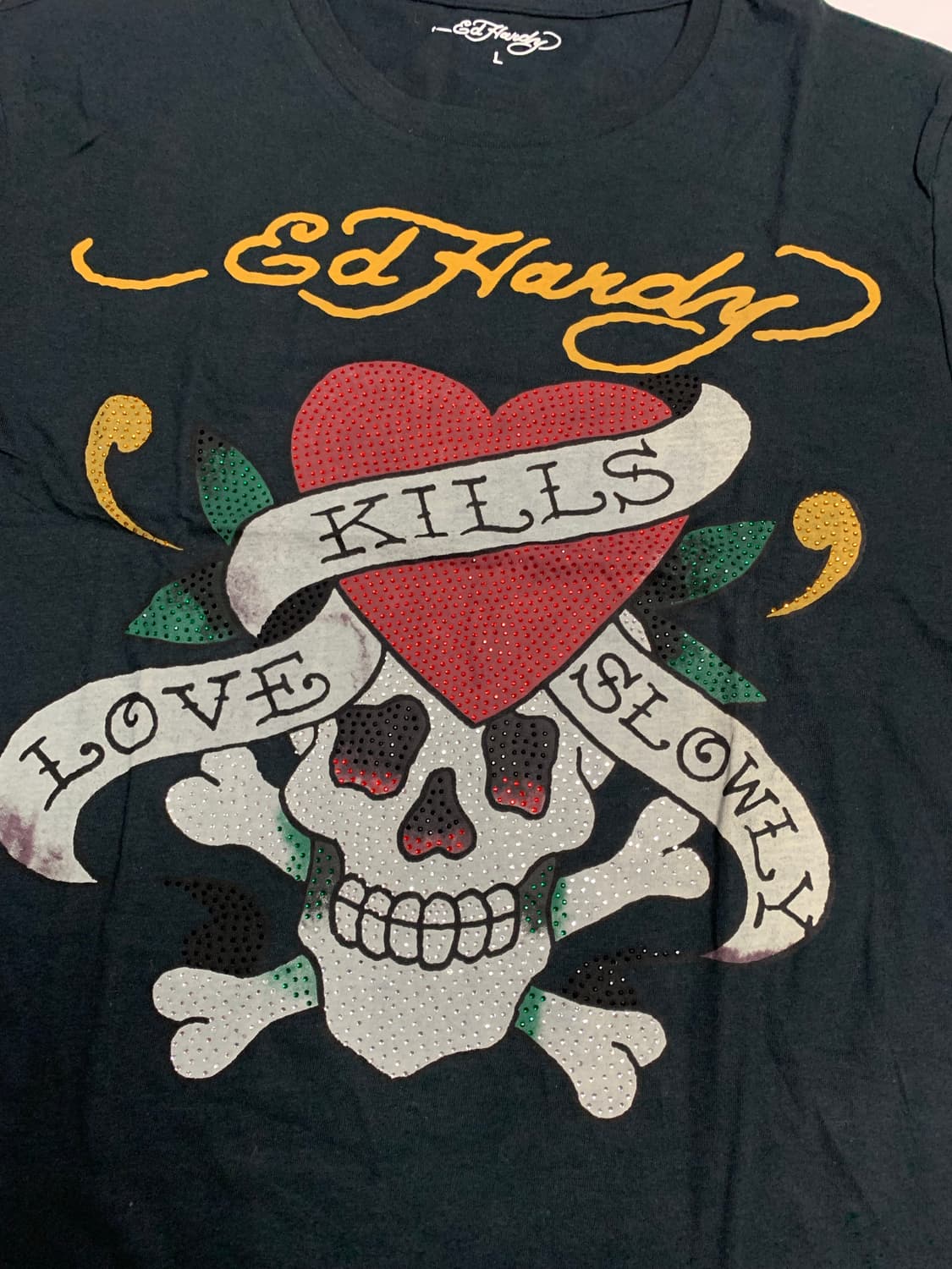 [L,XL] 에드하디 스컬 티셔츠 상품이미지4