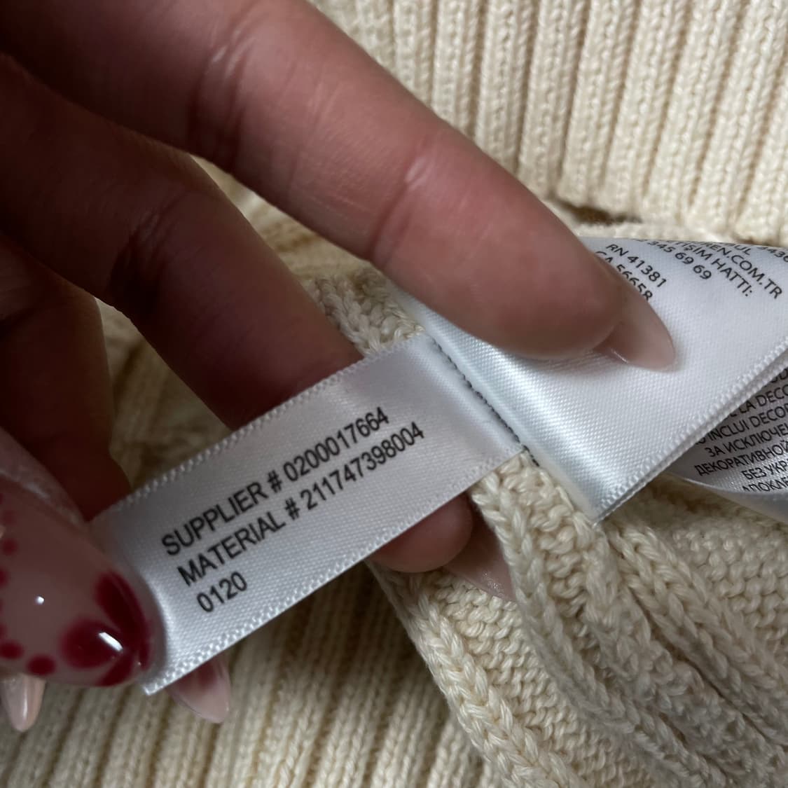 폴로랄프로렌 네이비포니 크림 케이블 니트 M 상품이미지7