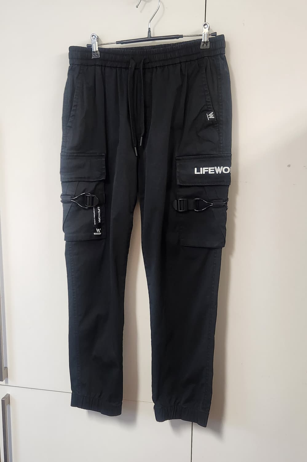 라이프워크 블랙 카고 조거팬츠 81 상품이미지1