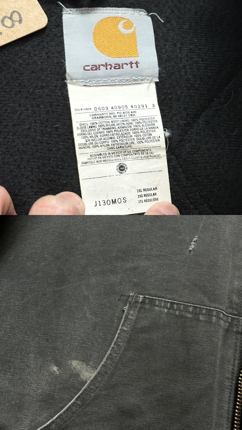00’s OG 칼하트 J130 액티브 자켓 칼하트 MOS 후드자켓 상품이미지8