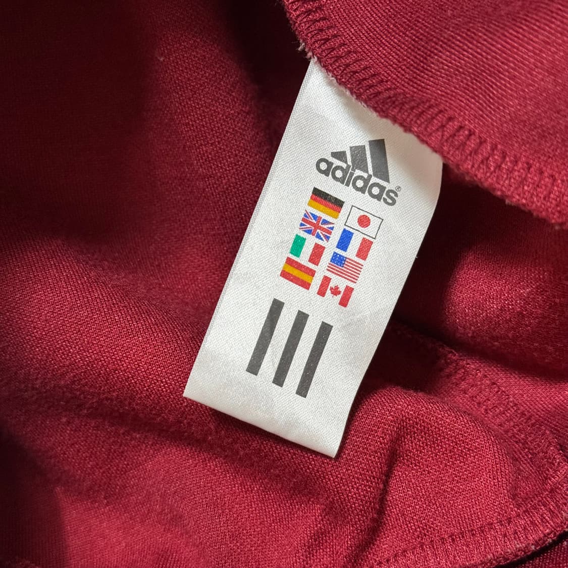 아디다스 버건디 져지 트랙탑 자켓 와인 L 100 대장 희귀 집업 상품이미지6