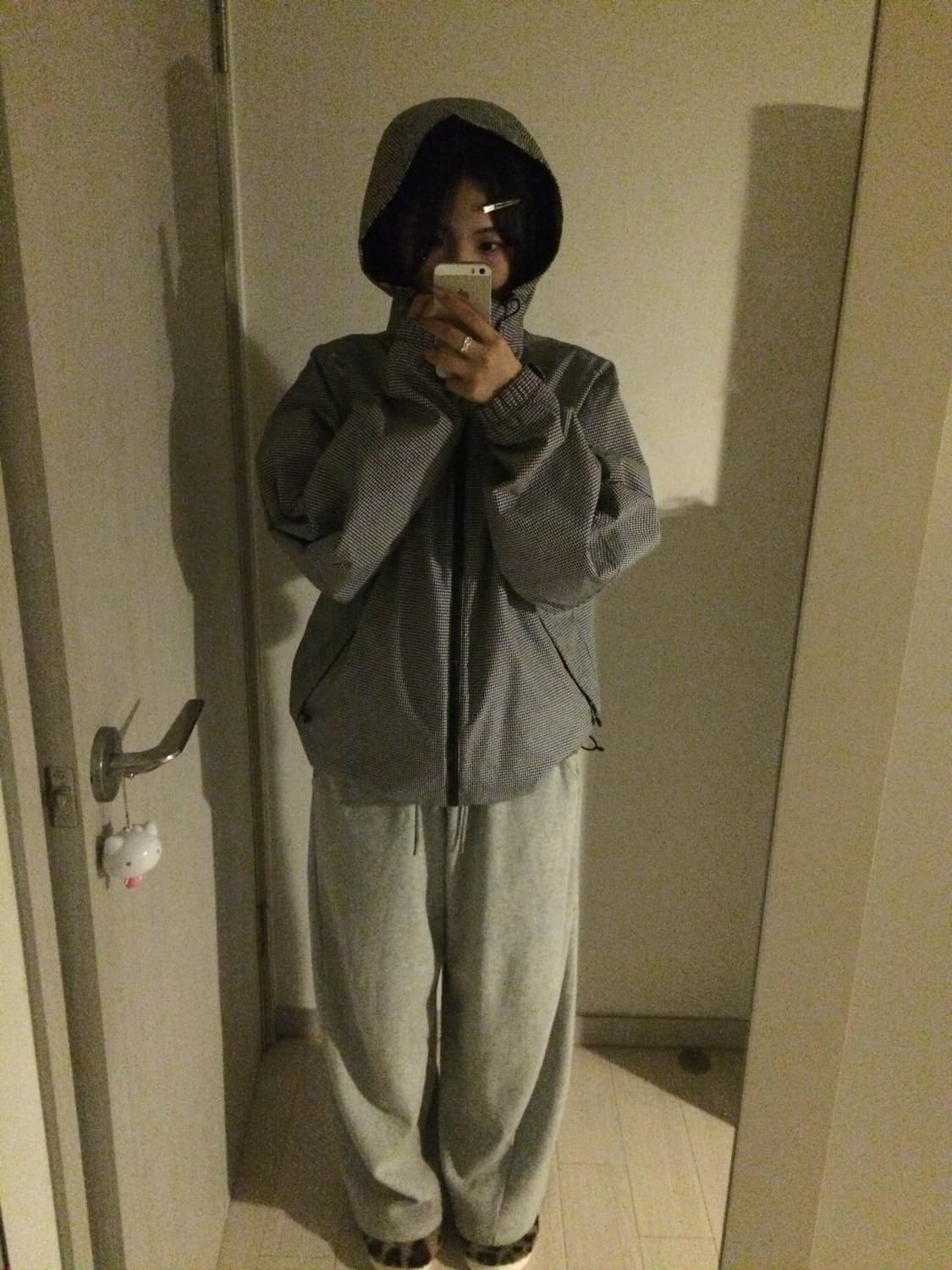 노스페이스 체크 바람막이 상품이미지3