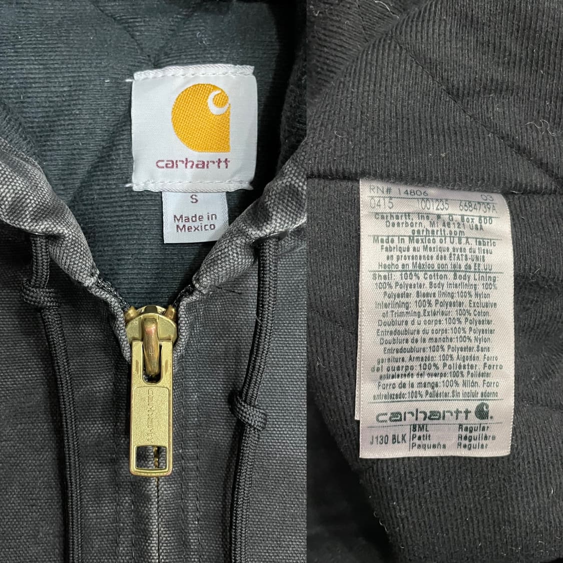 칼하트 J130 BLK 액티브 자켓 블랙 상품이미지7