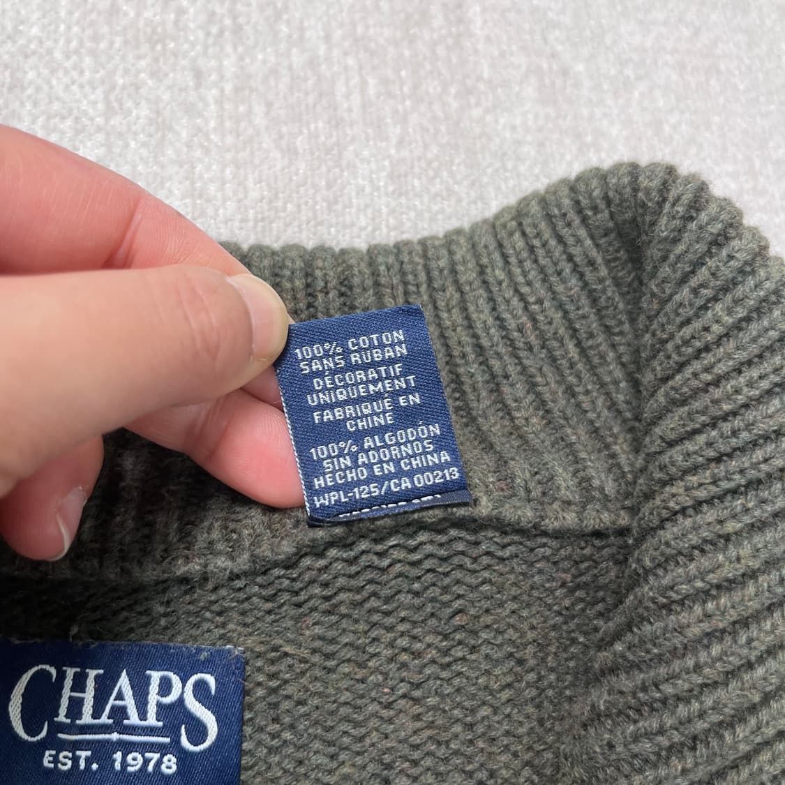 105 챕스 꽈배기 반집업 니트 상품이미지5