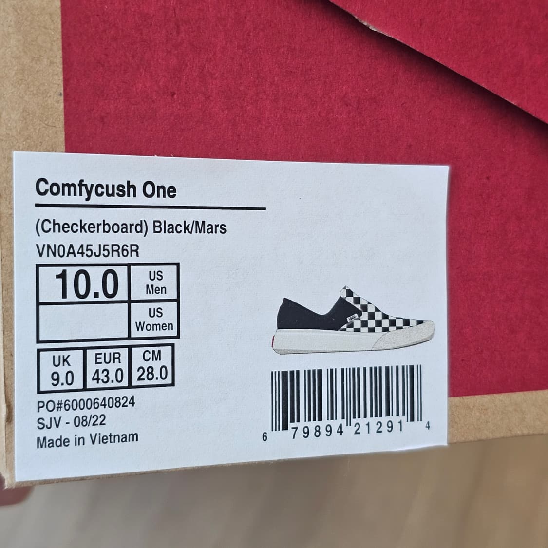 280 새제품) 반스 체커보드 컴피쿠시 원 남자 단화 신발 국내매장판 상품이미지8