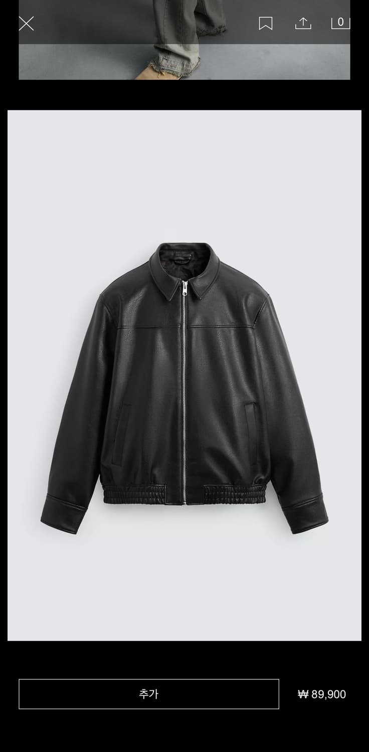 자라 레더자켓 상품이미지1