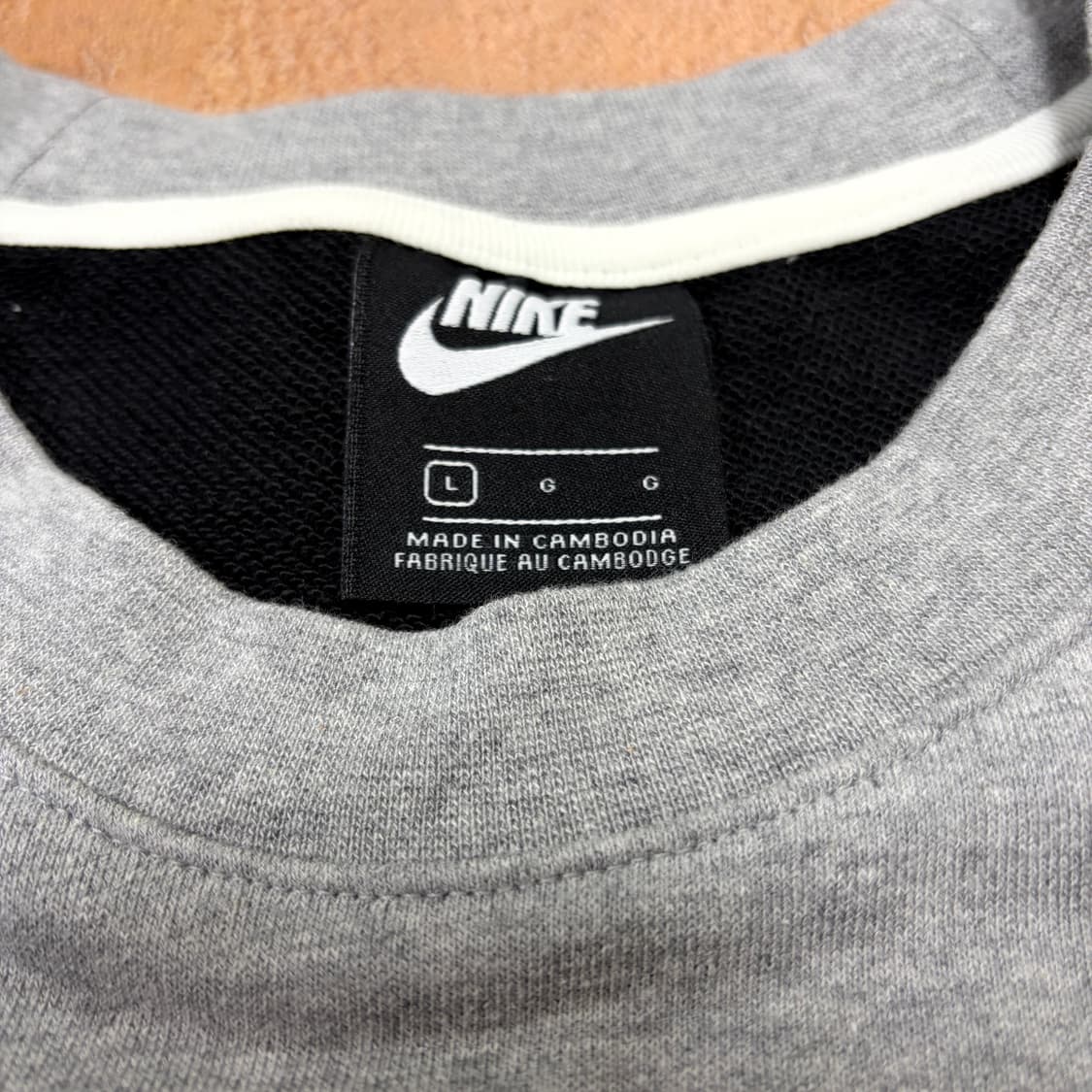 나이키 빅로고 배색 맨투맨 상품이미지3