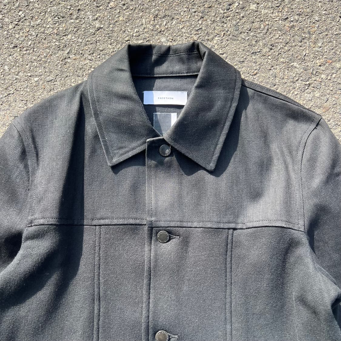 Facetasm 패브릭 믹스 자켓 상품이미지2
