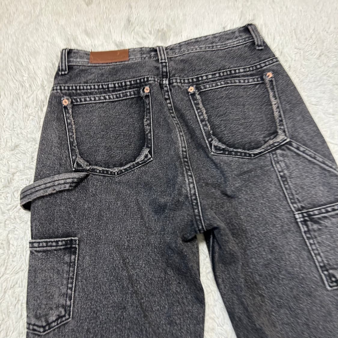 앤더슨벨 더블니 카펜터 흑청팬츠 상품이미지3