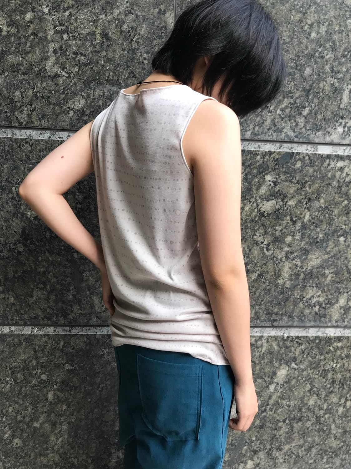 Purple dots sleevelees top 상품이미지4