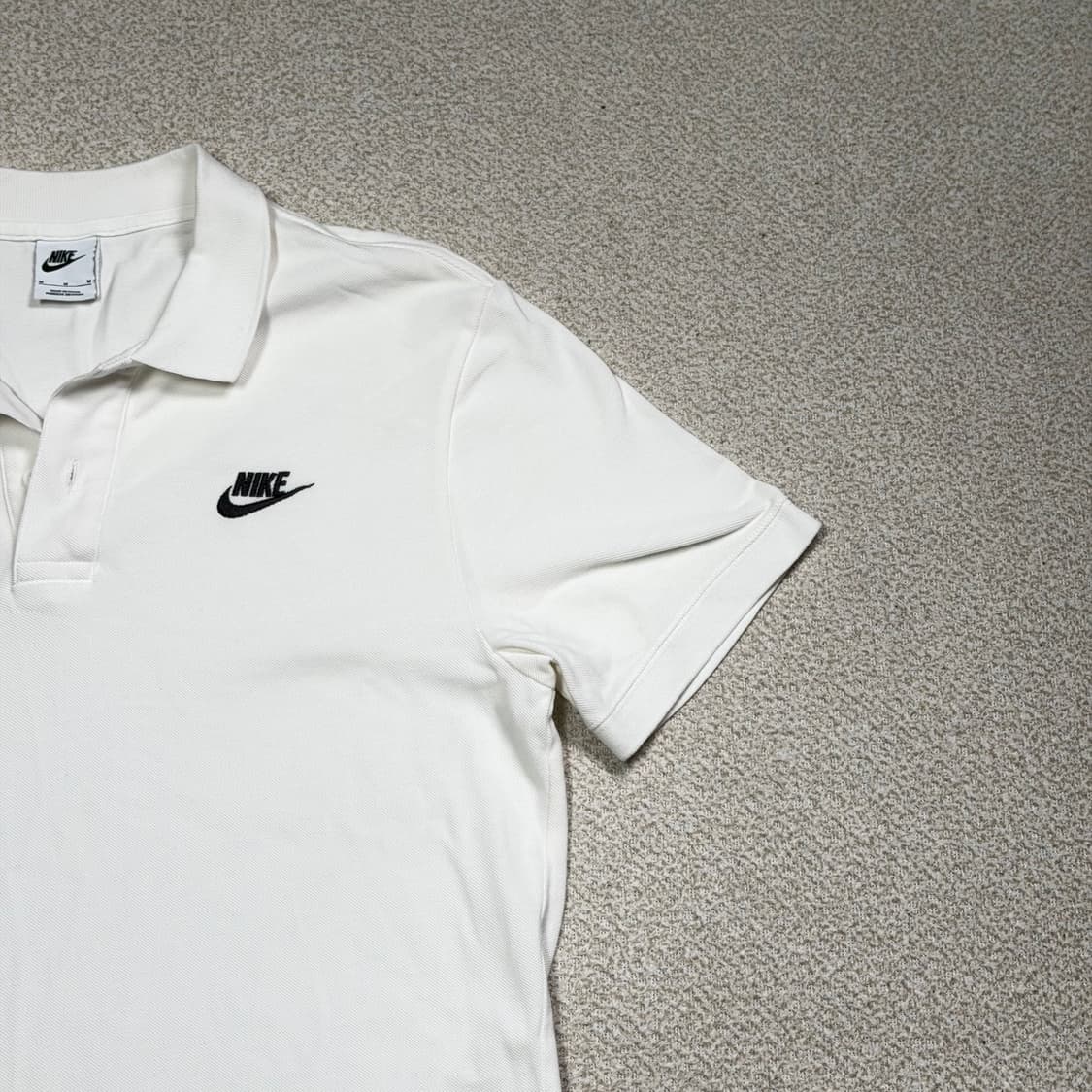 나이키 m nsw 폴로 화이트 반팔 카라티 상품이미지4