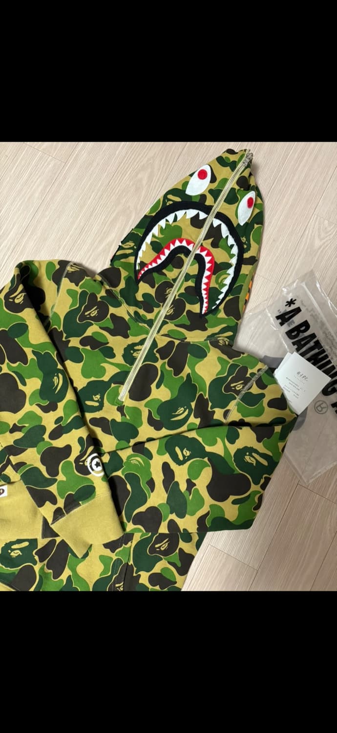 베이프 샤크 후드 반집업 s 상품이미지2