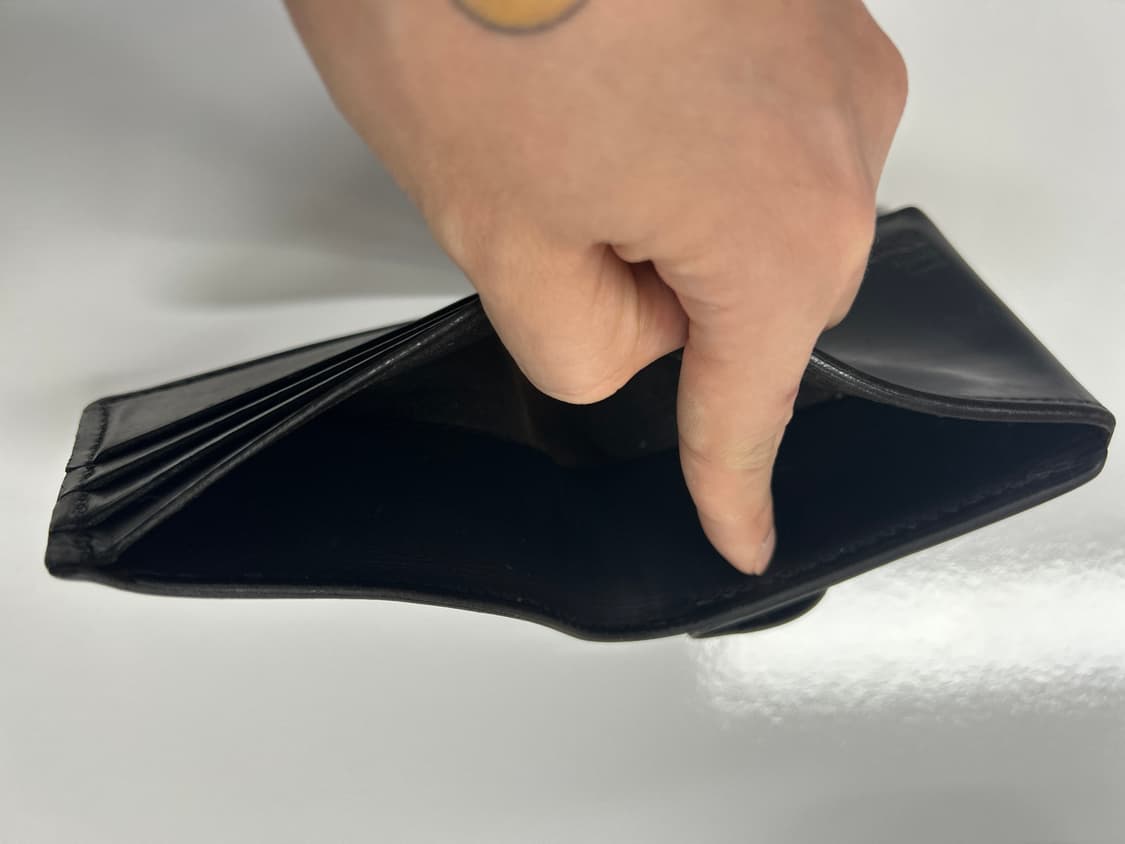 goros 고로스 새들레더 블랙 콘초 반지갑 상품이미지6