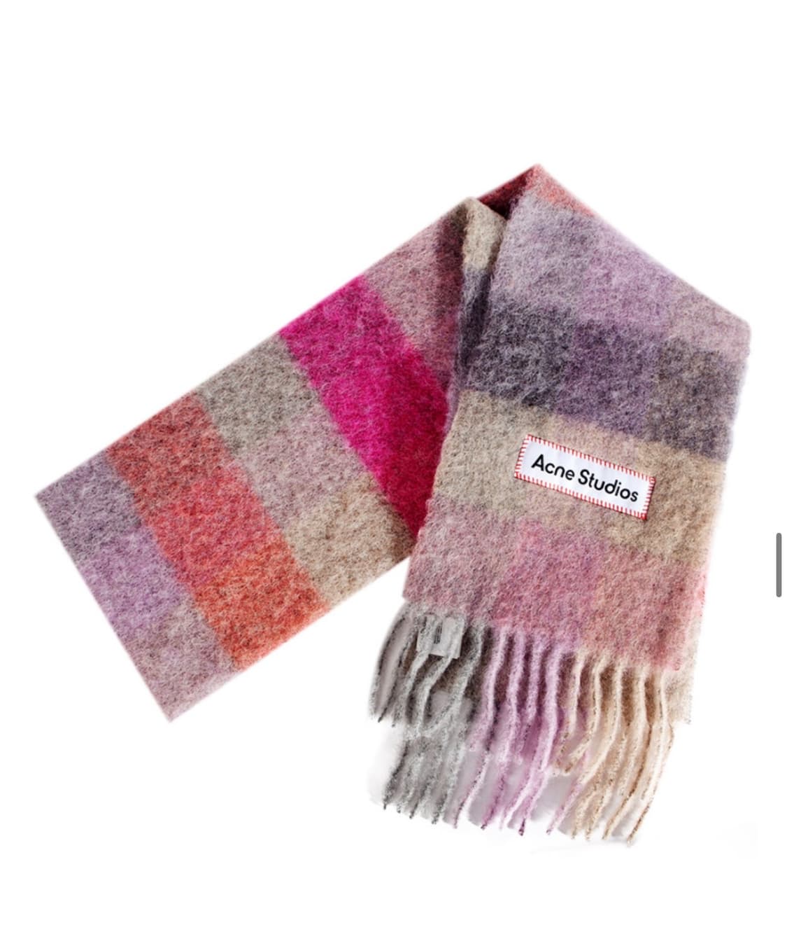 아크네 스튜디오 모헤어 헤비 내로우 헤비 울 머플러 상품이미지1