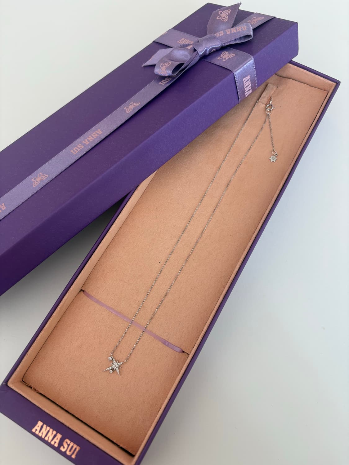 반짝반짝 빛나는 안나수이 14k 화이트골드 목걸이✨ 상품이미지2