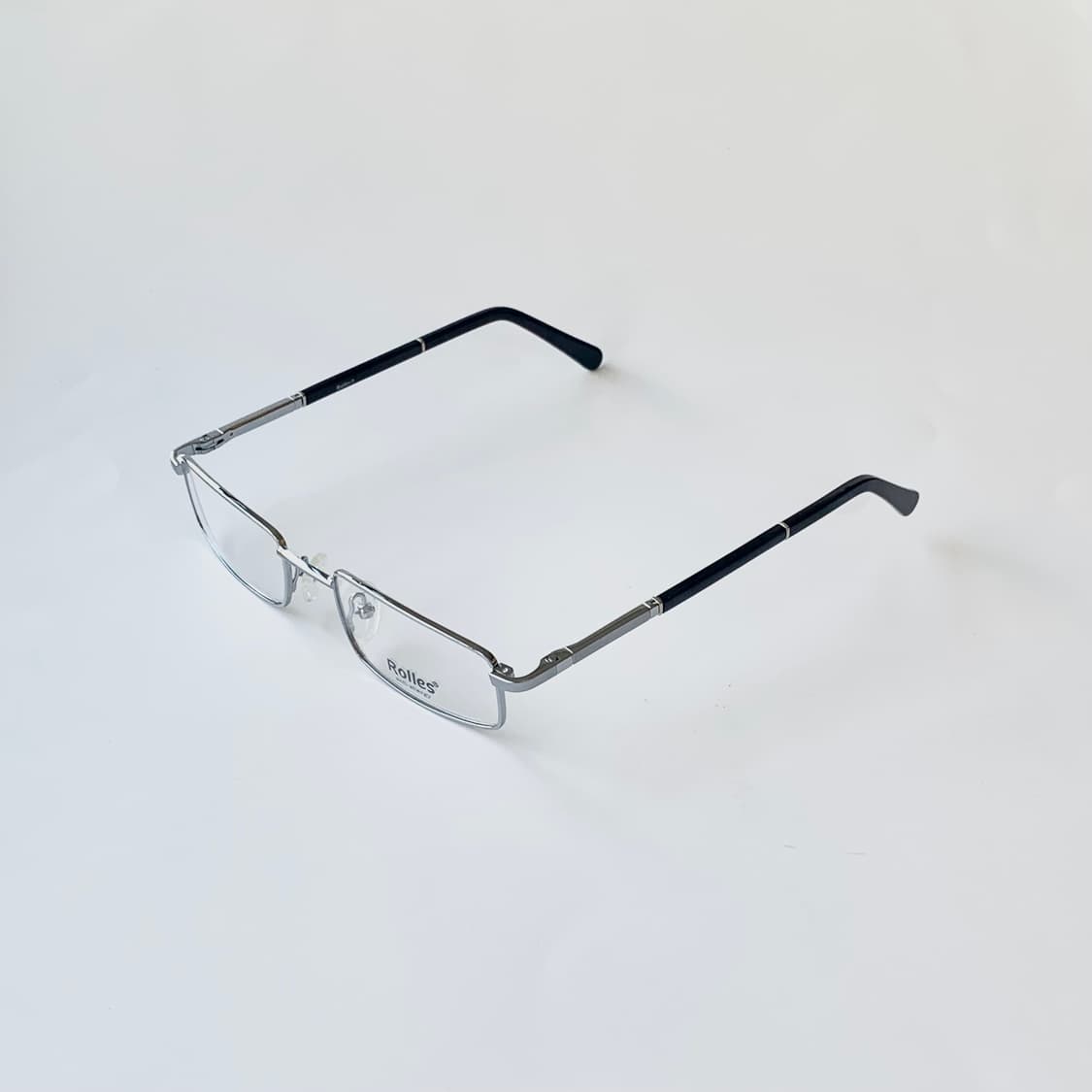 766 데드스탁 슬림 사각 실버 메탈 프레임 빈티지안경 상품이미지3