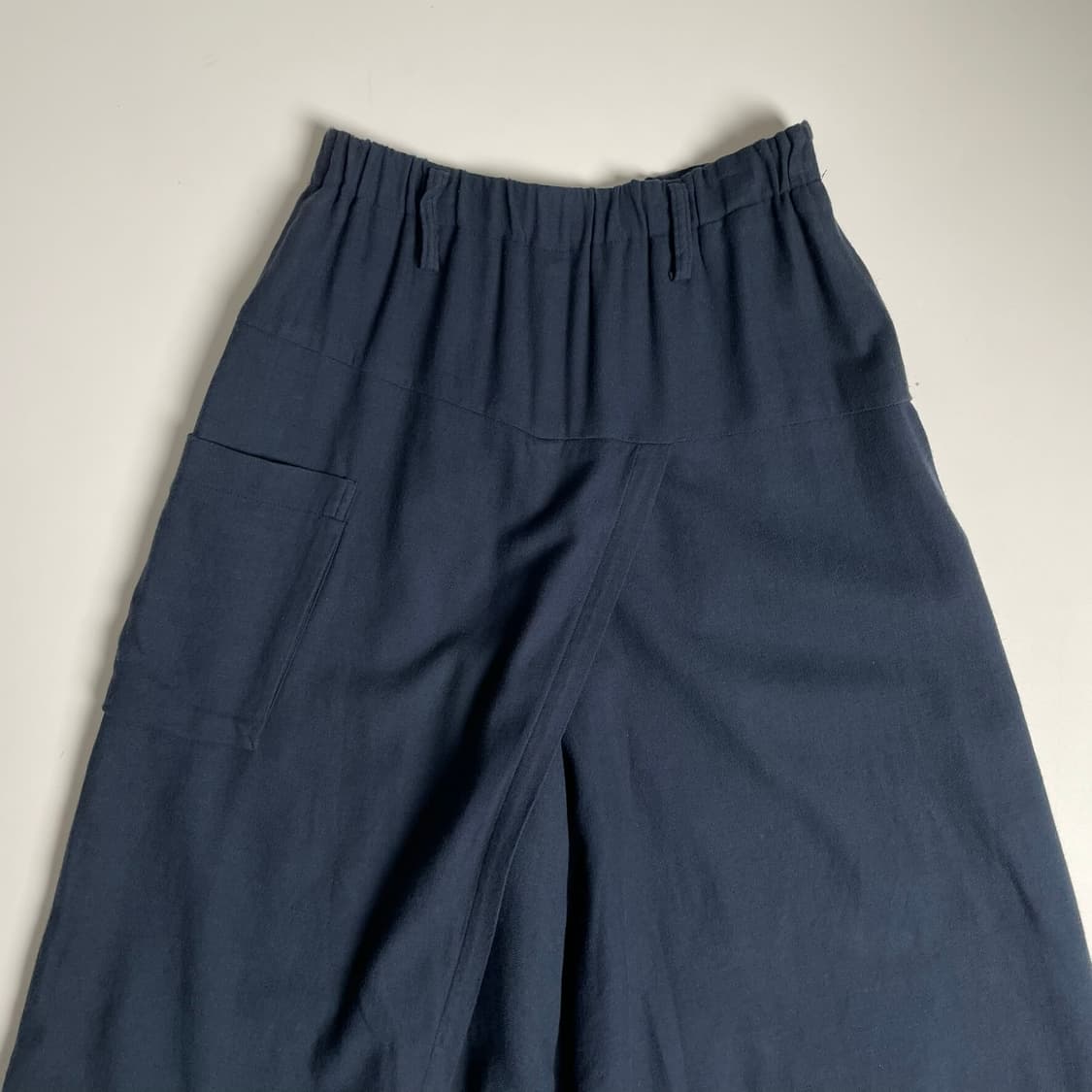 Plantation 코튼 울 블렌드 랩 팬츠 상품이미지2