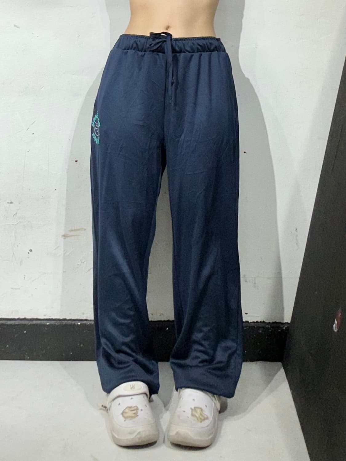 빈티지 네이비 포켓몬 데드스탁 잠만보 와이드 트레이닝 추리닝 팬츠  상품이미지2