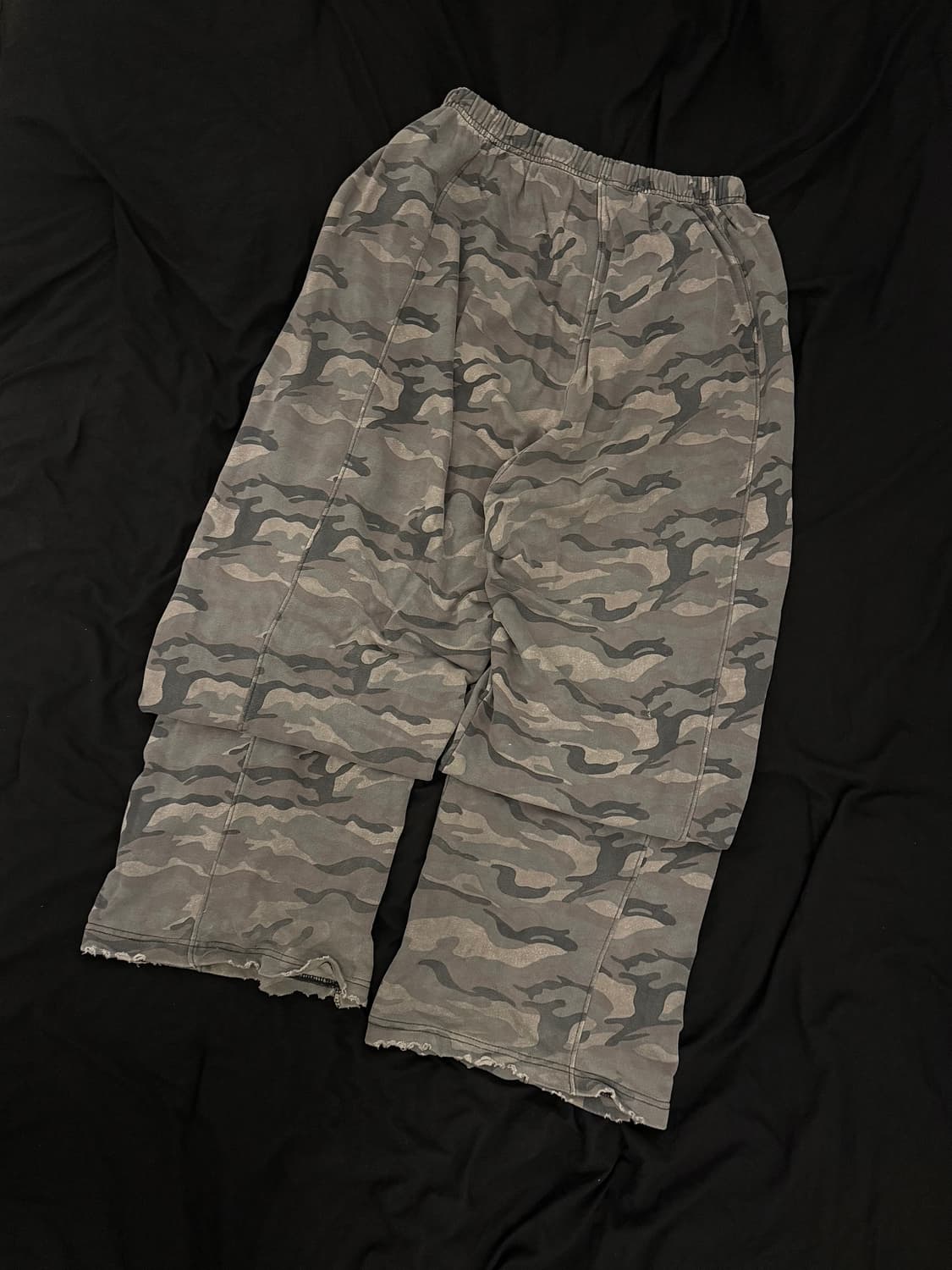 틸던 카모 디스트레스드 워싱 스웨트 팬츠 상품이미지4