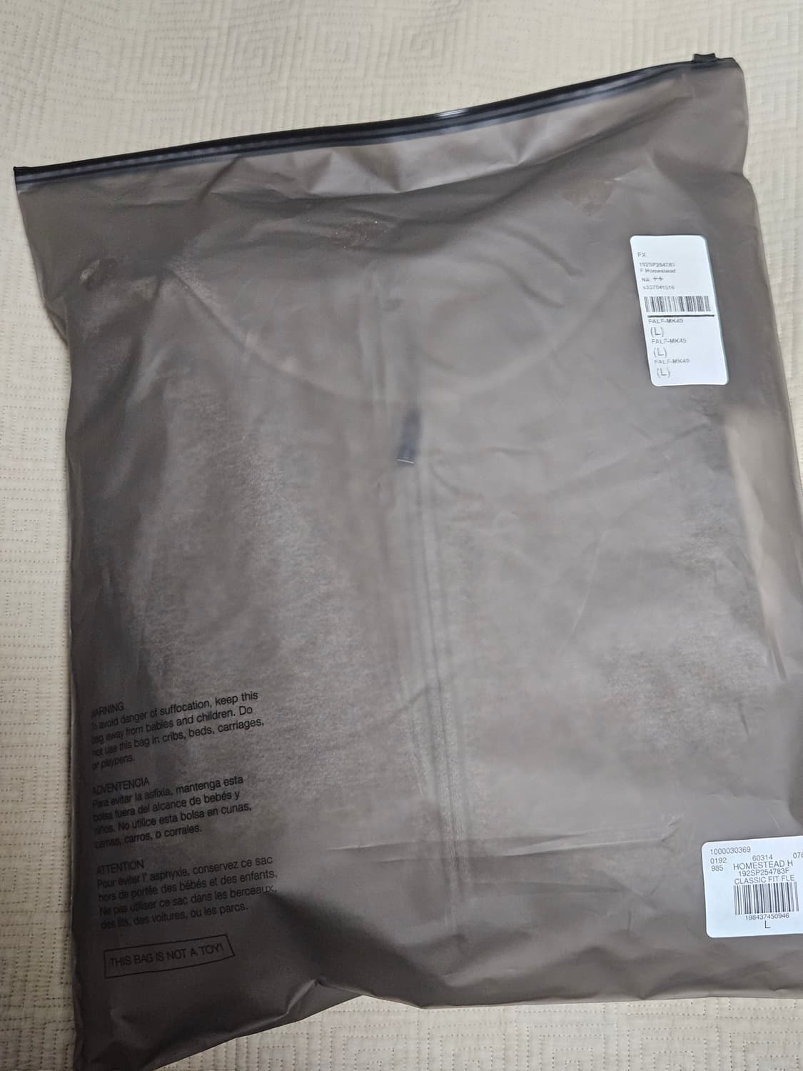 피어오브갓 에센셜 후드 집업 카키베이지(L/미사용) 상품이미지6