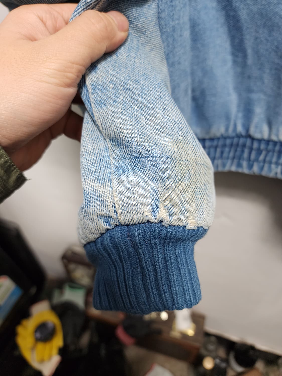 80's 리바이스 화이트탭 한주통산 쉐르파 데님 자켓 상품이미지6