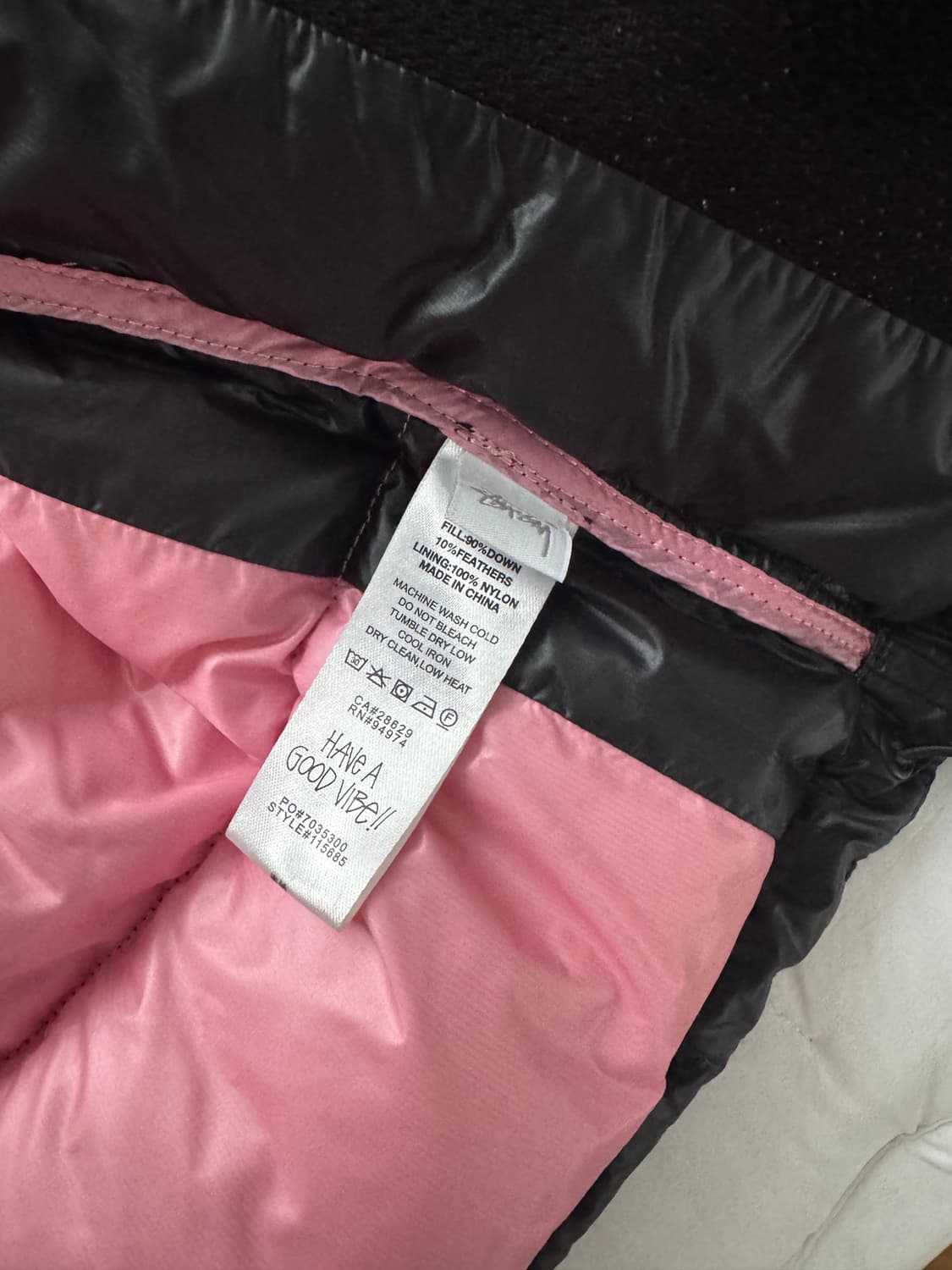 스투시 마이크로 립스탑 다운 파카 블랙 S 상품이미지4