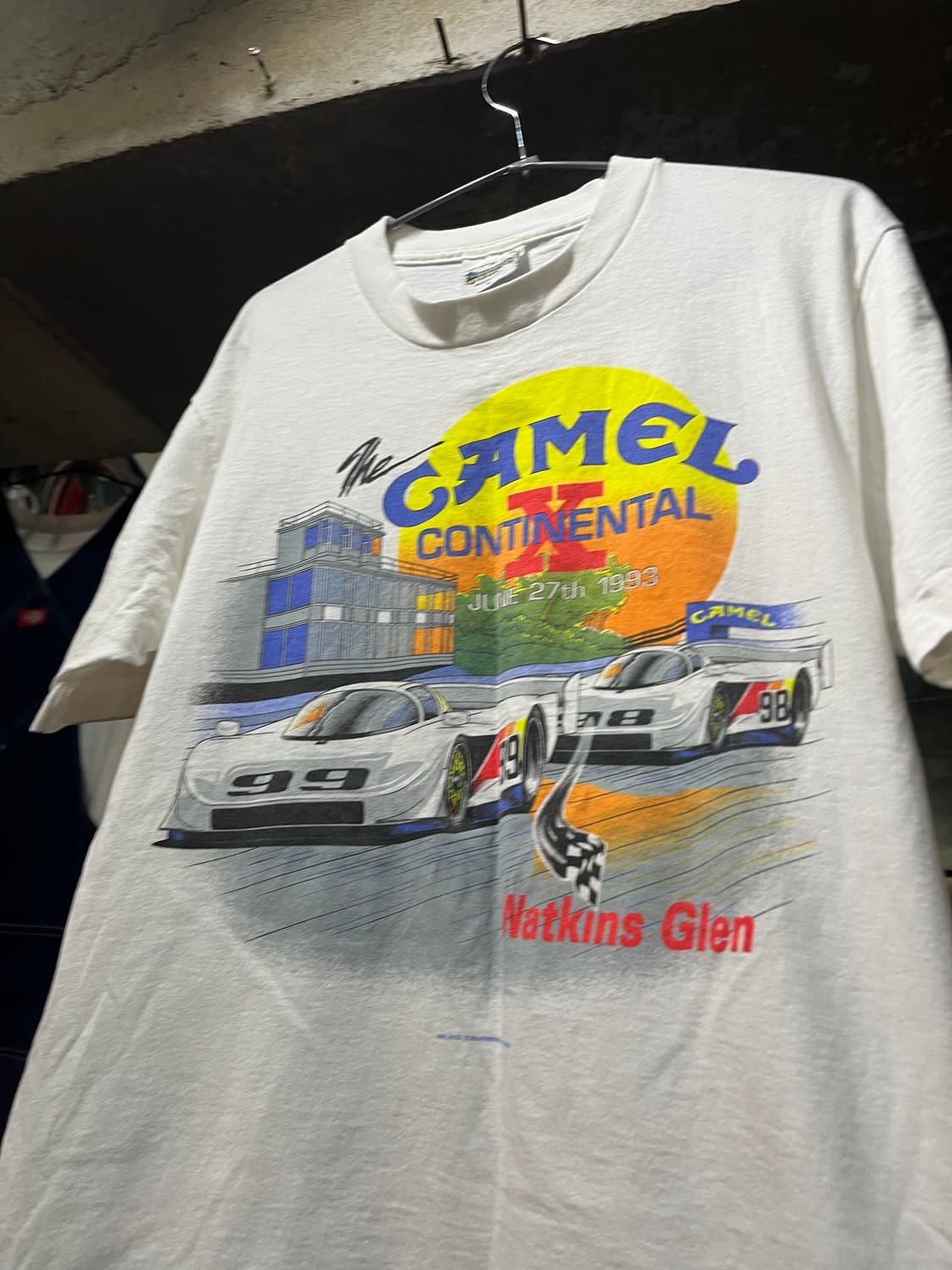 90s 오리지널 빈티지 카멜 콘티넨탈 레이싱 티셔츠 상품이미지2