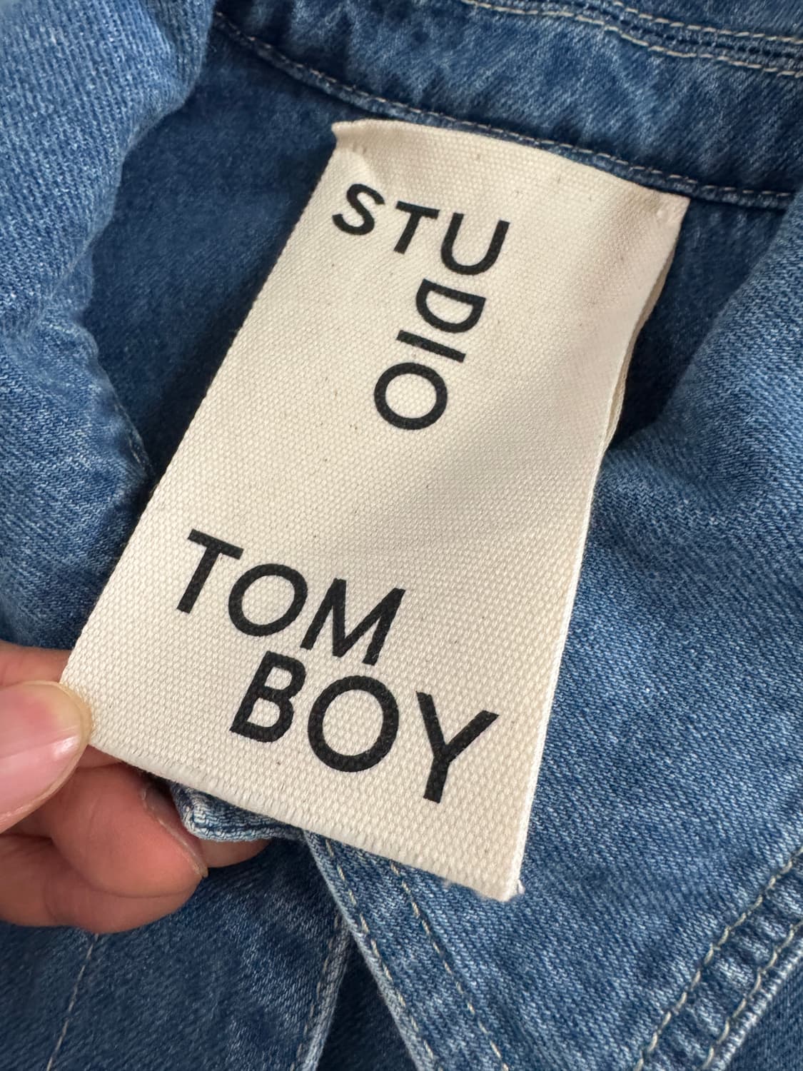 여성 스튜디오톰보이 23년도 빅 사이즈 데님 자켓 F 상품이미지3