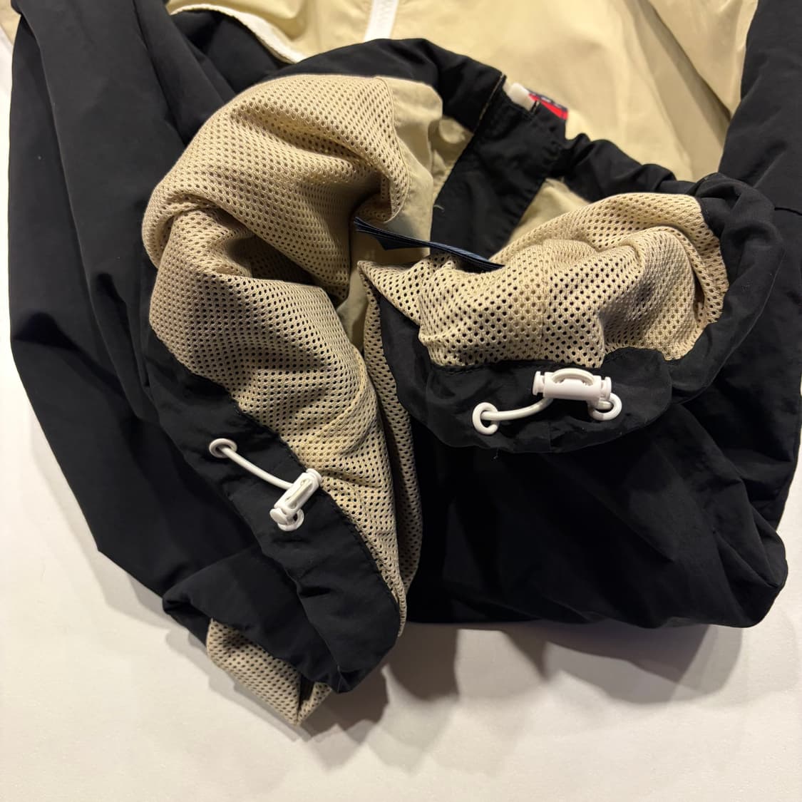 [L] 타미진스 타미힐피거 블랙/베이지 바람막이 후드 자켓 C354 상품이미지8