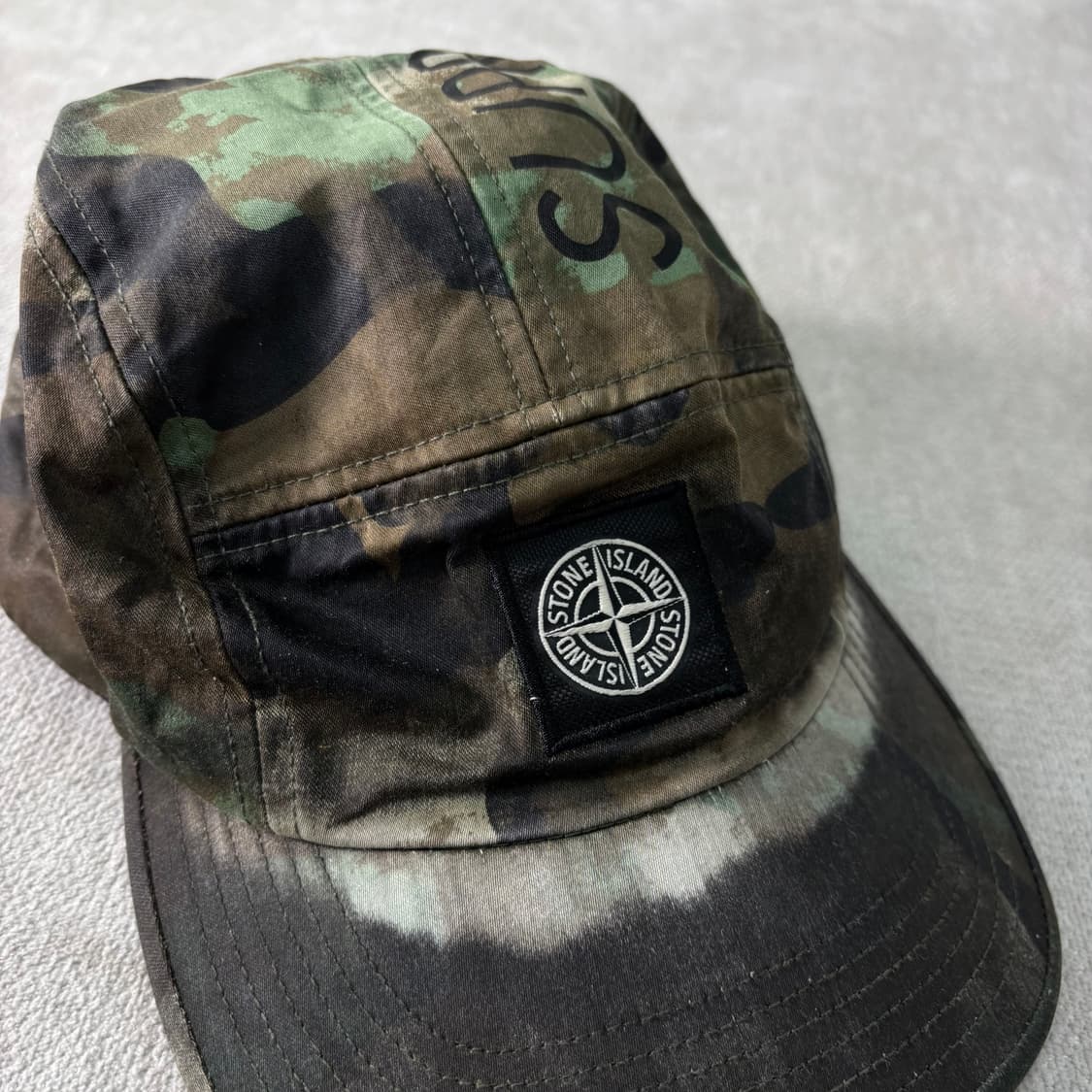 슈프림 X 스톤아일랜드 14FW 카모 캠프캡 상품이미지2