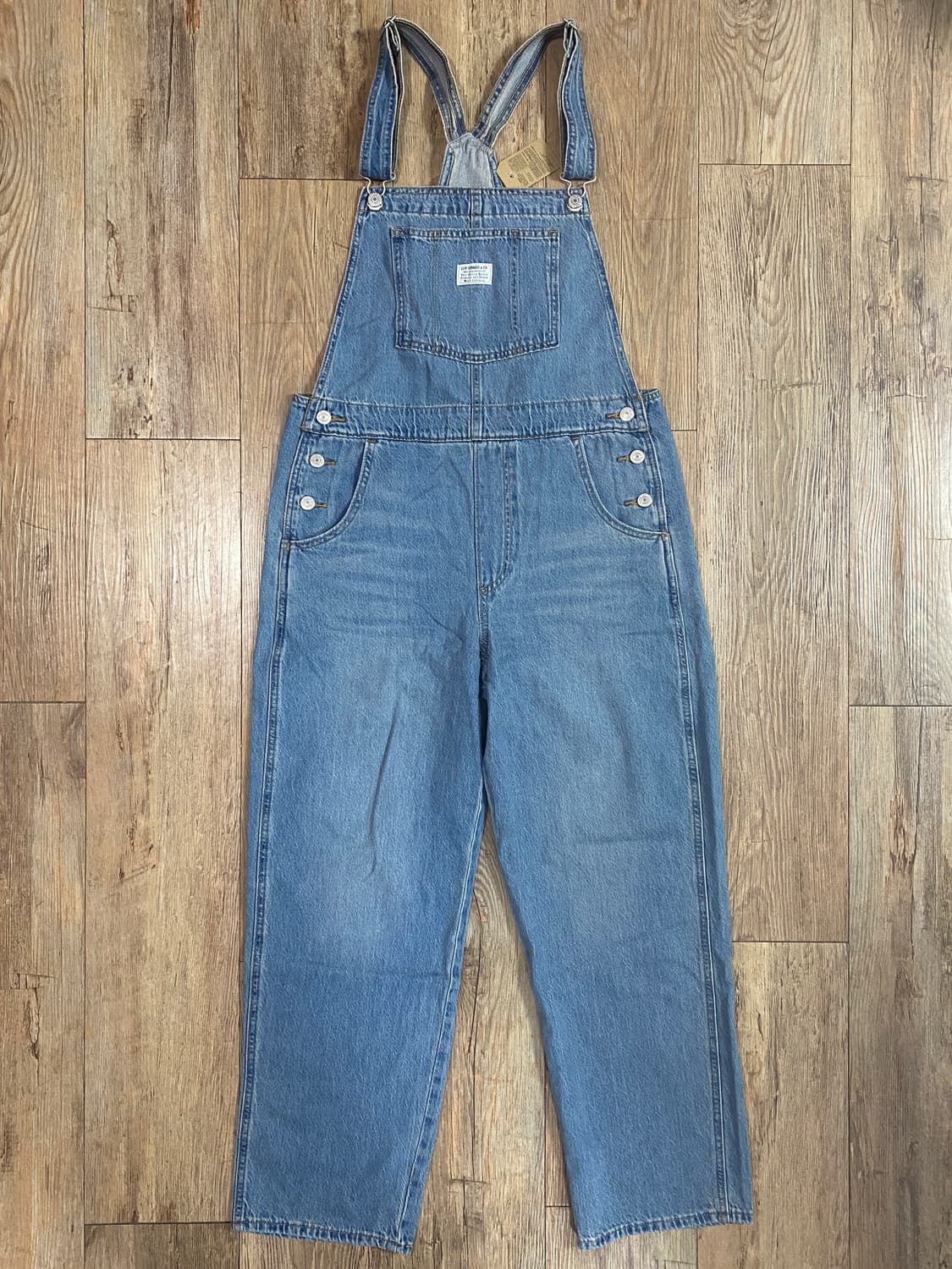 (새상품)리바이스 배기 오버롤 멜빵 청바지 M 상품이미지1