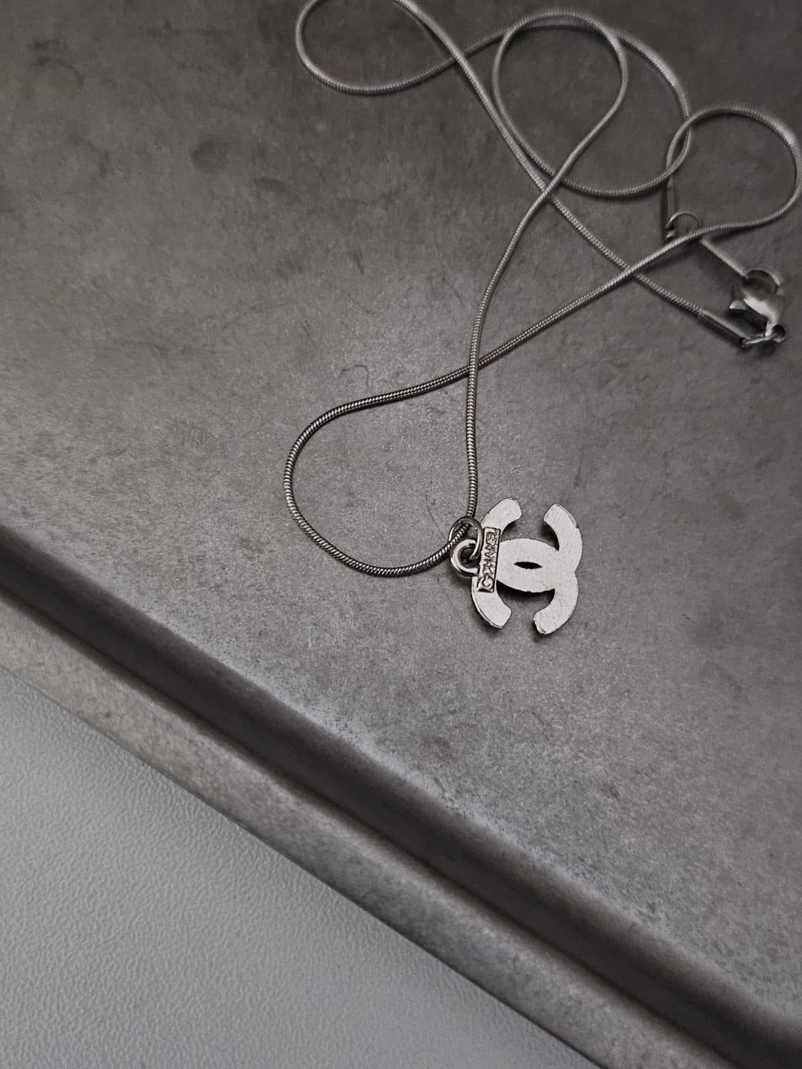 71샤넬 빈티지 정품 목걸이 업사이클링 써지컬체인 상품이미지4