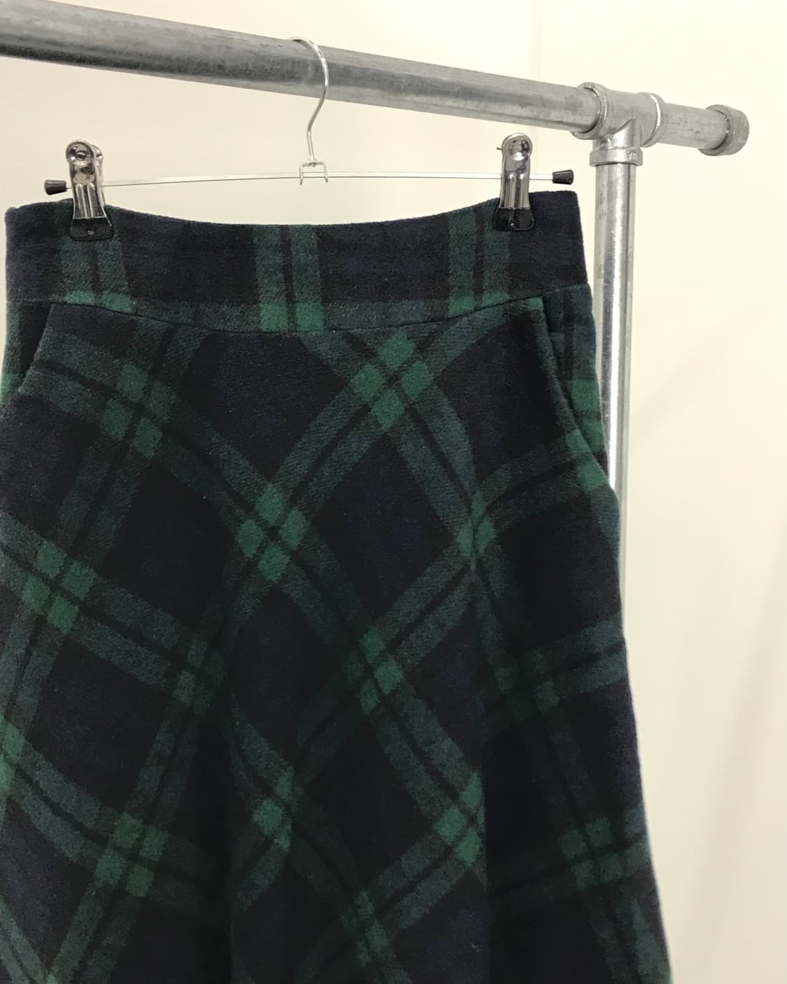 Jpn Green Checked Midi Skirts 상품이미지6