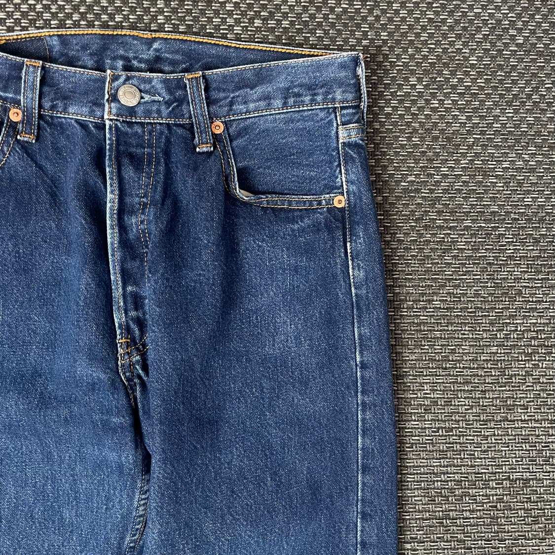 (30) 리바이스 501 인디고 4버튼 스트레이트 데님 팬츠 상품이미지3