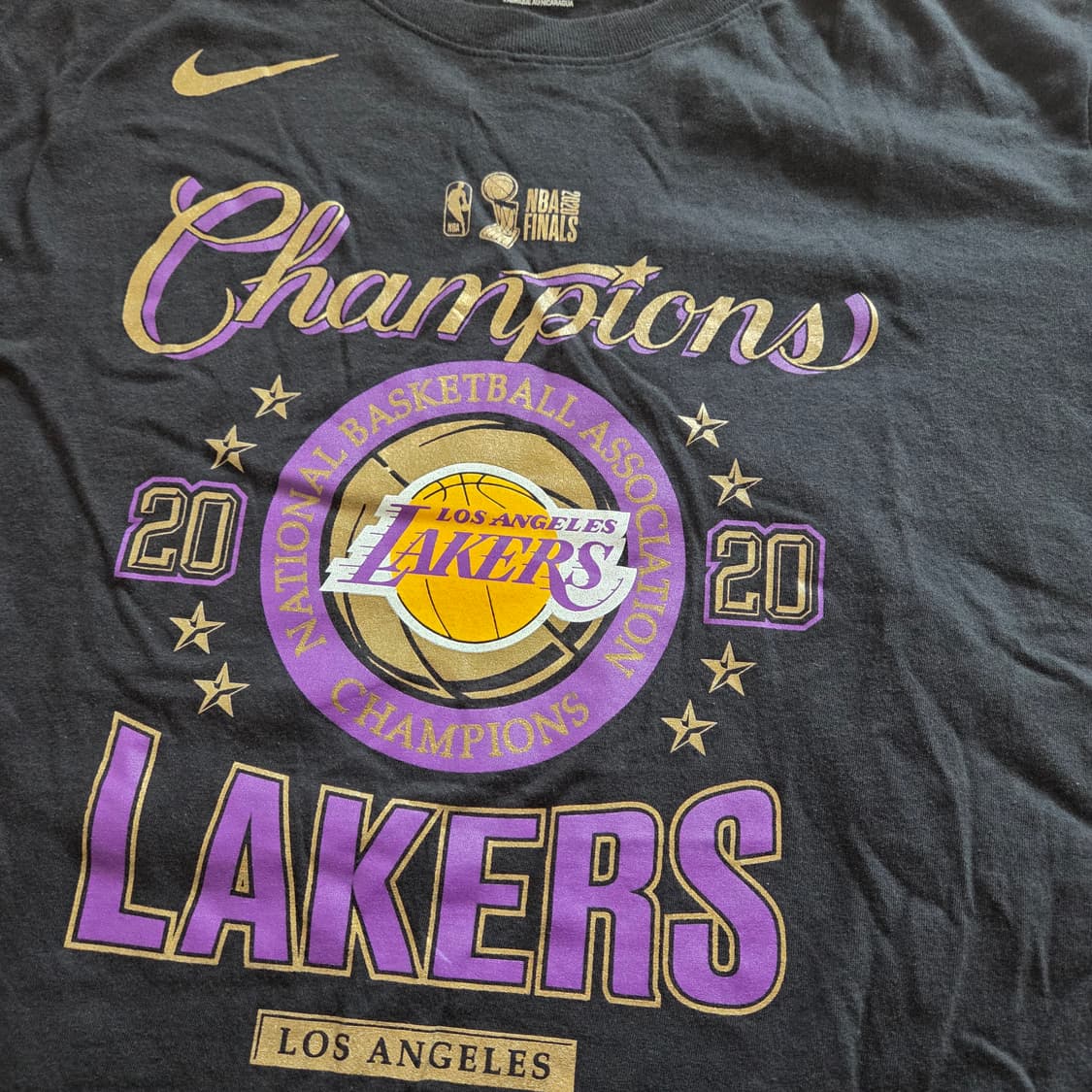 L 나이키 레이커스 우승 티셔츠 락커룸 LA NBA 191 상품이미지2