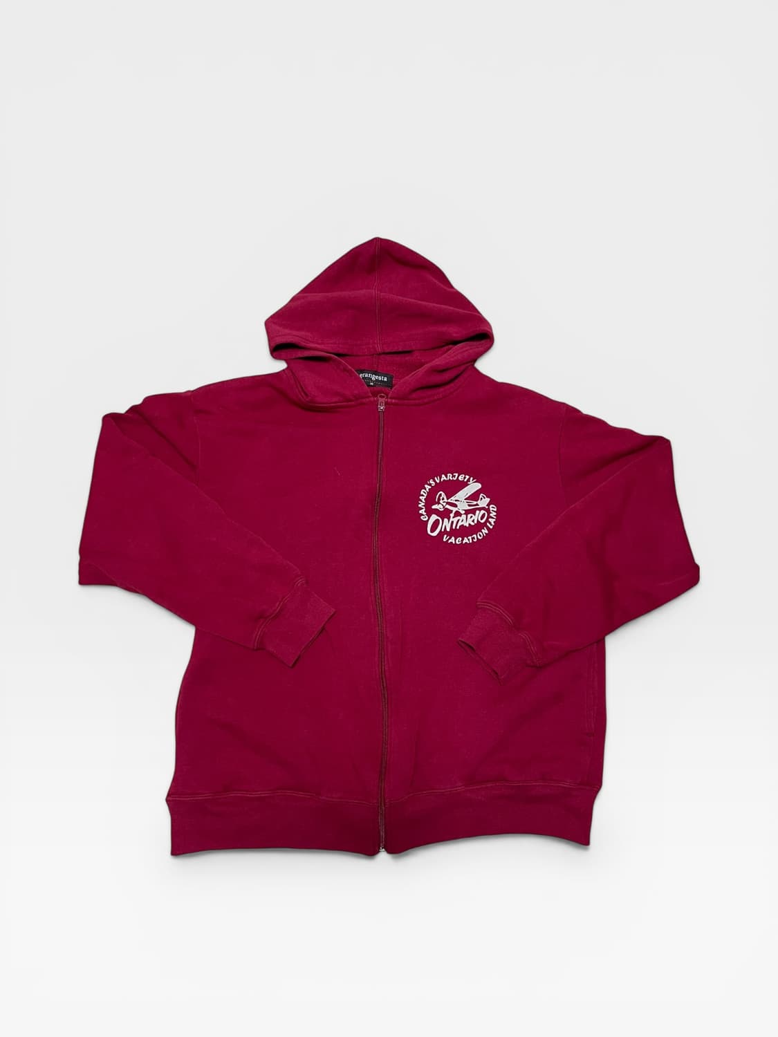 JP vtg - 버건디 후드집업 (L 추천) 상품이미지1