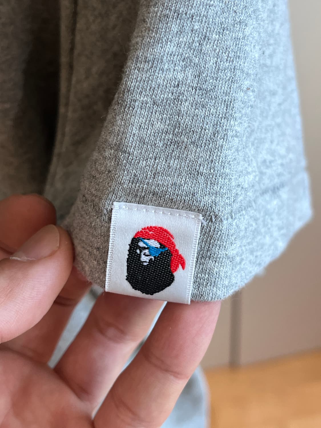 베이프 BAPE 해골 반팔티 L 회색 상품이미지3