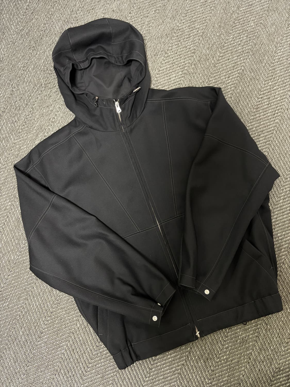 인사일런스 울 혼방 후드집업 M 상품이미지1