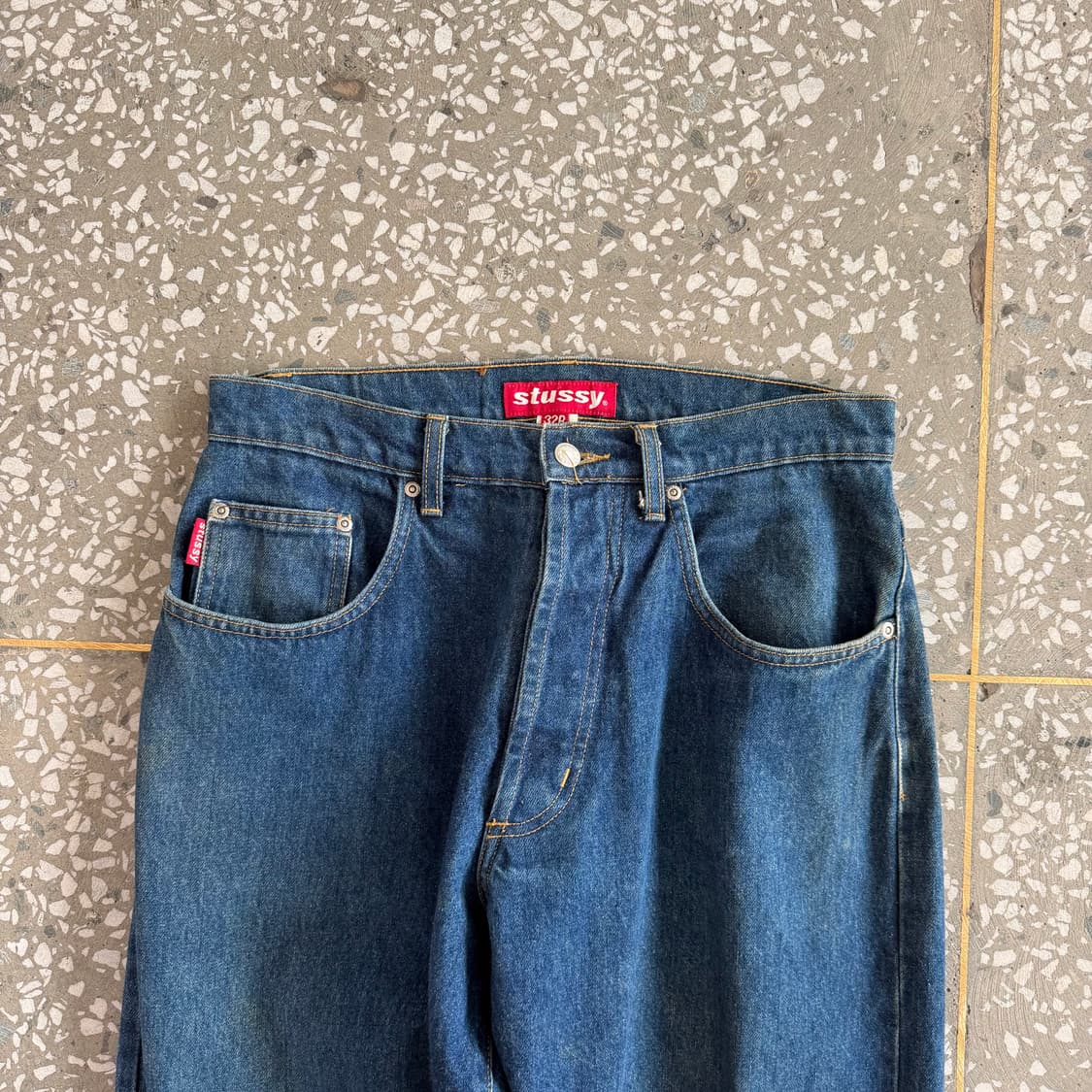 90s 올드 스투시 데님 팬츠 상품이미지4