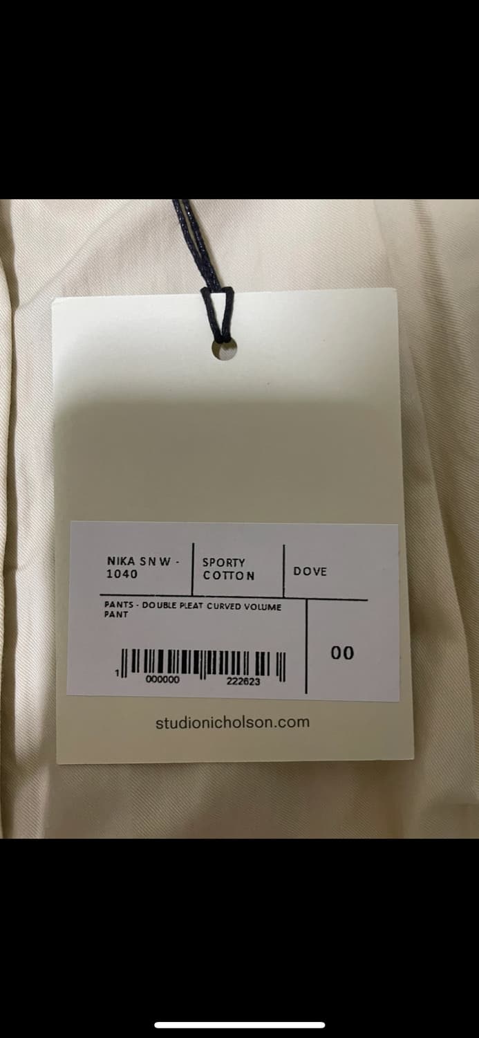 스튜디오니콜슨 니카 하이웨스트 테이퍼드 팬츠(새상품/ 00size) 상품이미지6