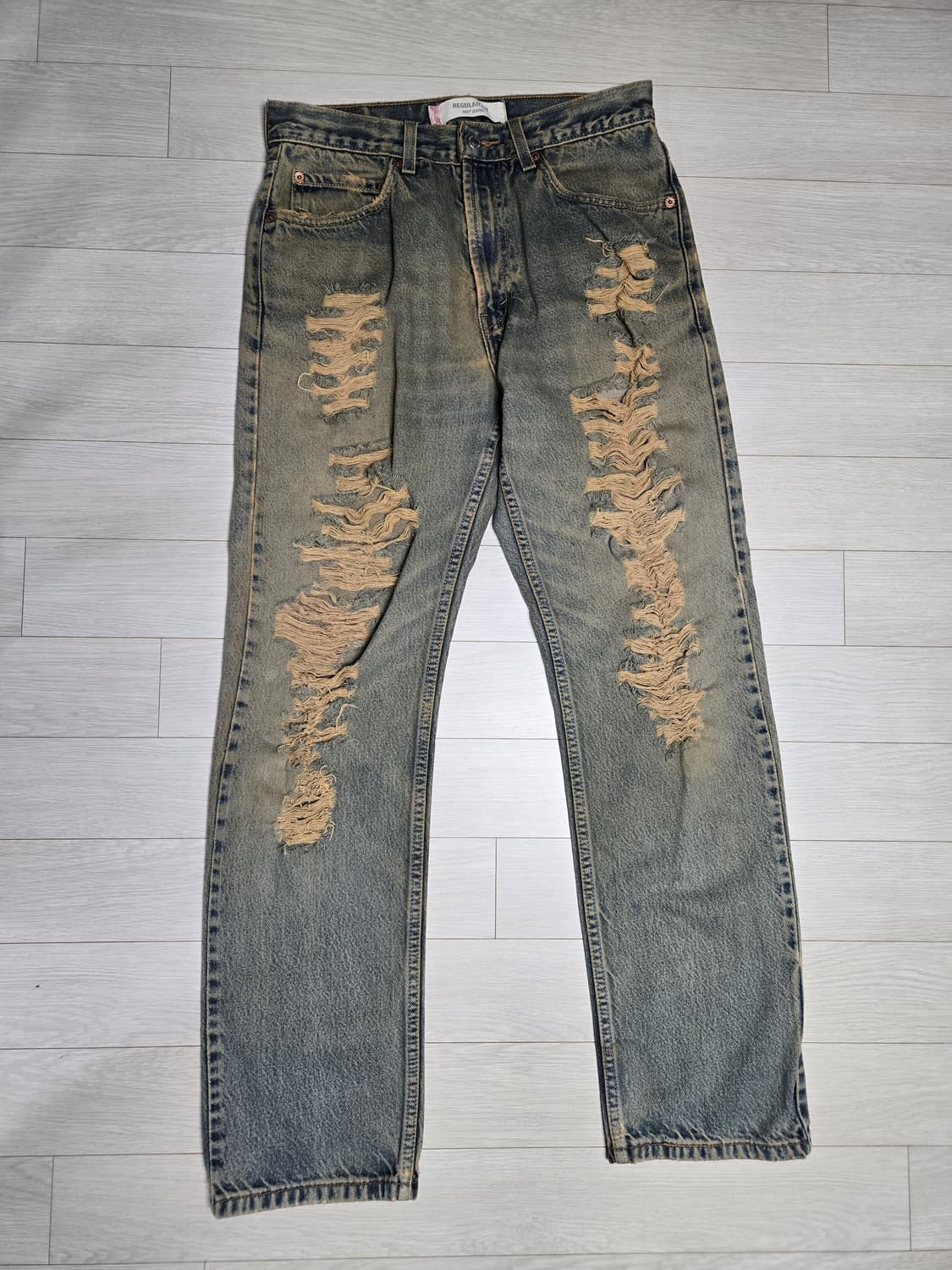 리바이스 505 레귤러핏 데미지 데님 상품이미지1