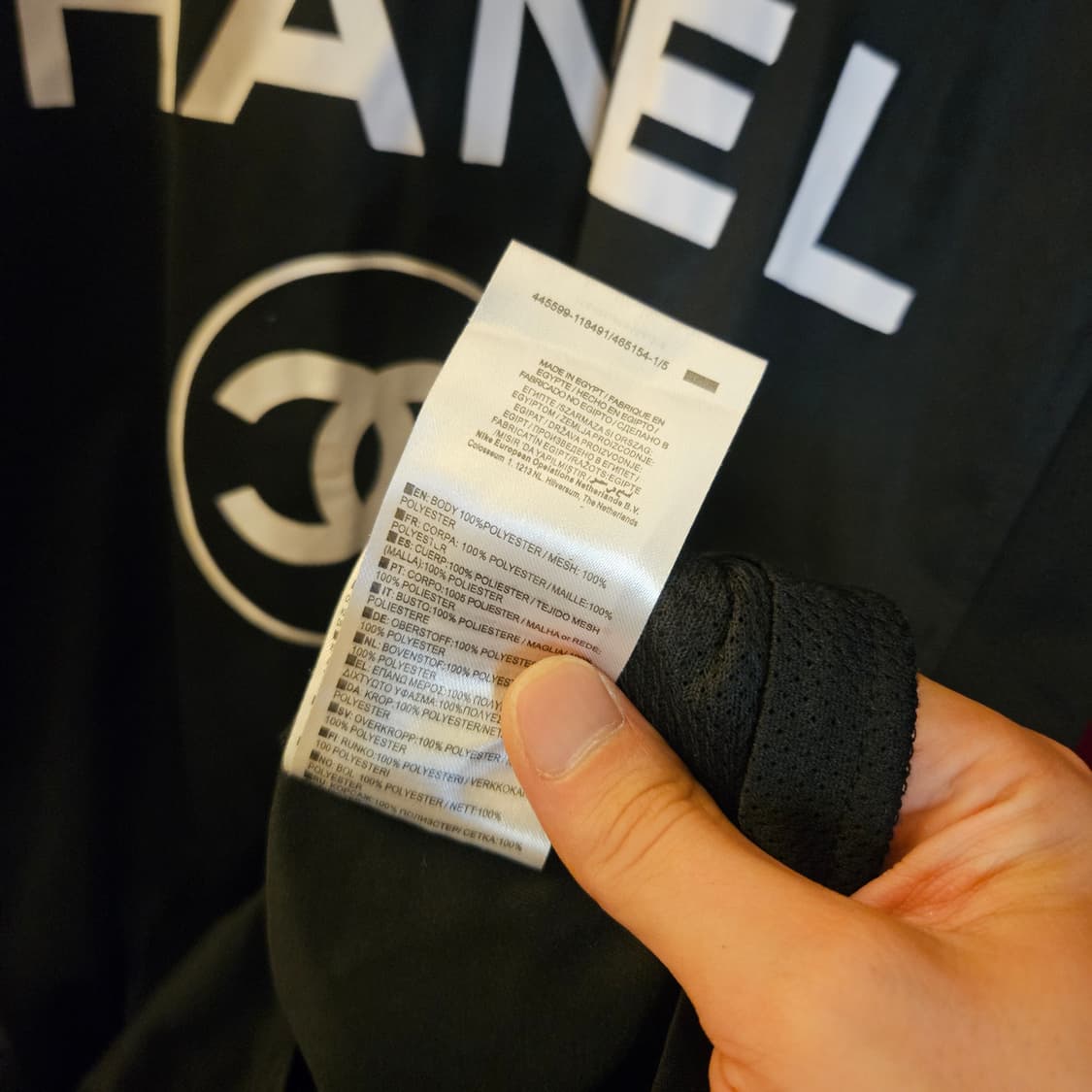 나이키(Nike) x 샤넬 드라이핏 풋볼 반팔 저지 M size 상품이미지10