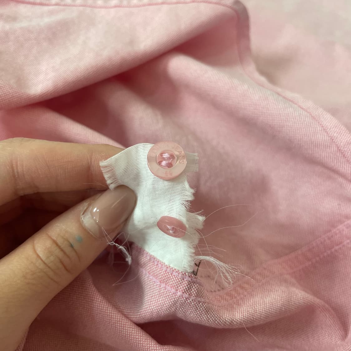 에드윈 핑크 원포켓 코튼셔츠 상품이미지8