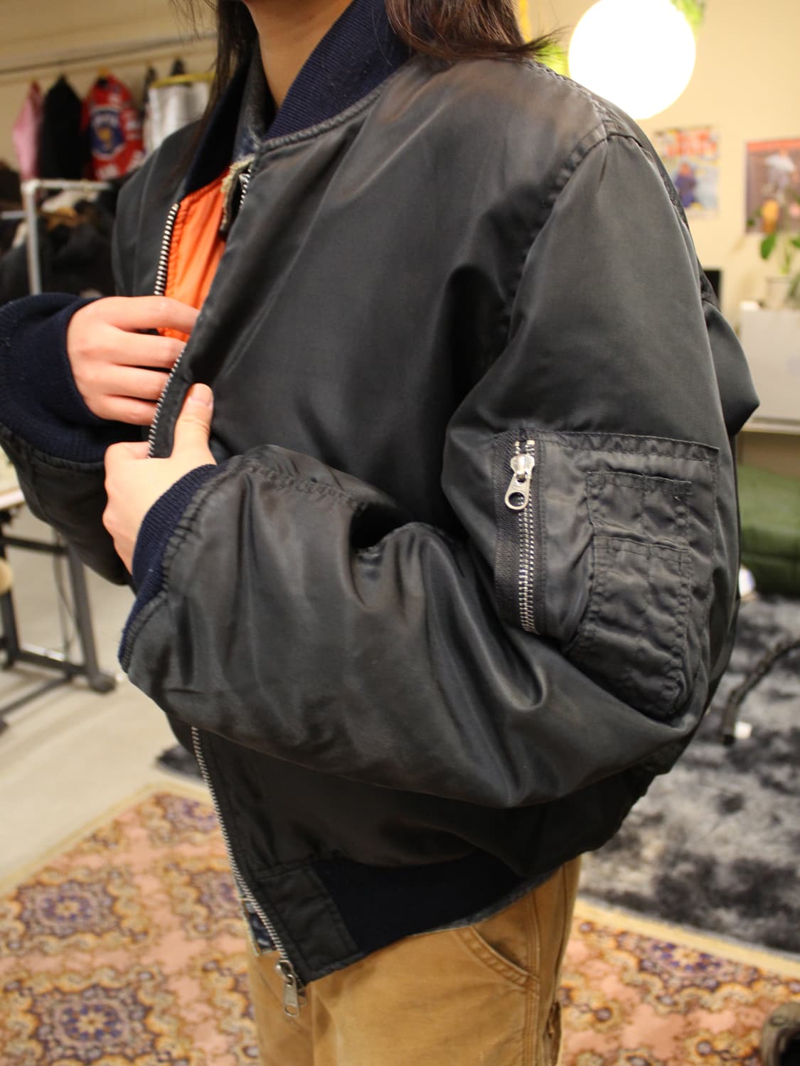 80s Air Wolf MA-1 USAF Flight Jacket 상품이미지3