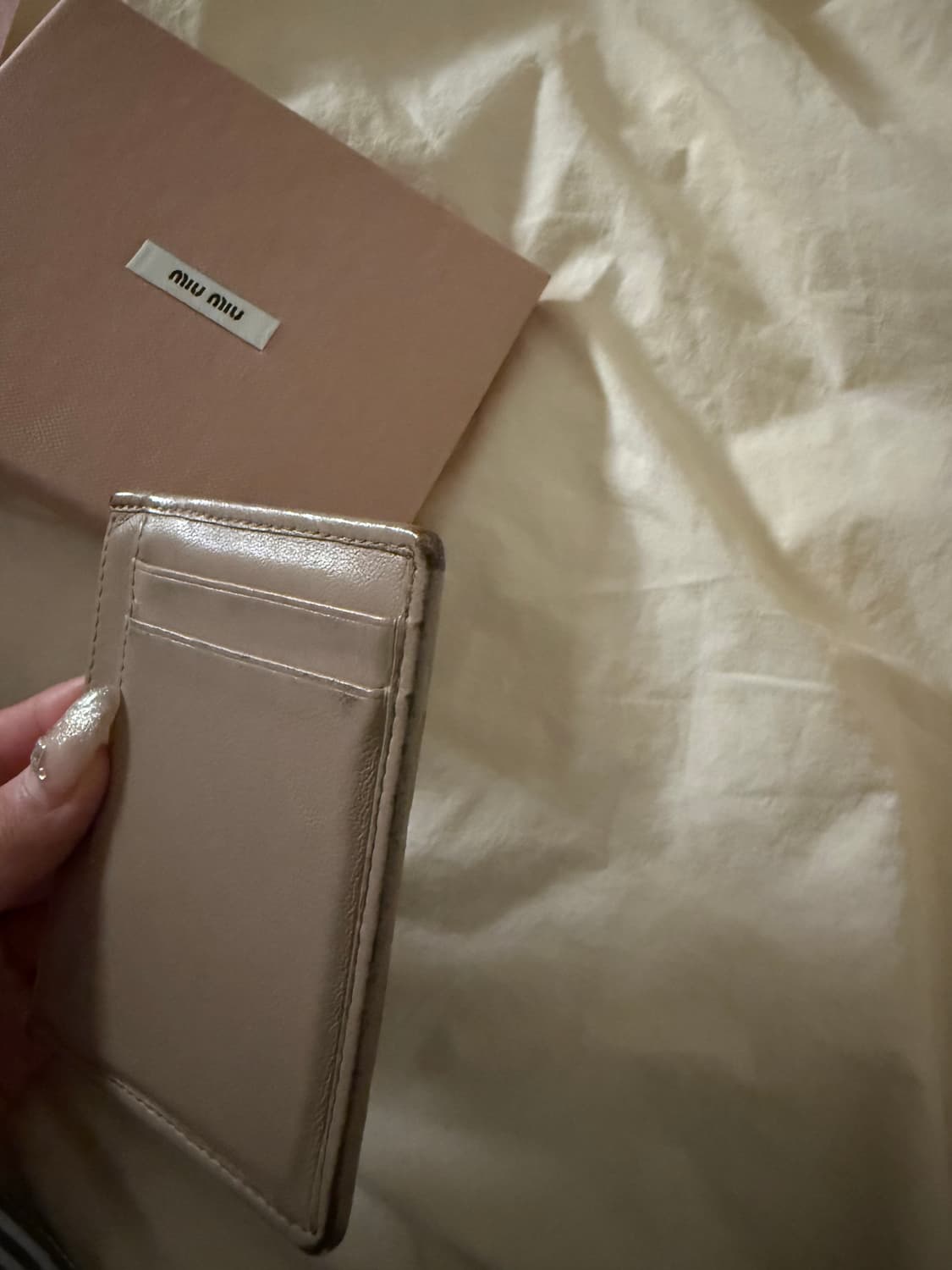 미우미우 마테라세 카드지갑 카메오 상품이미지5