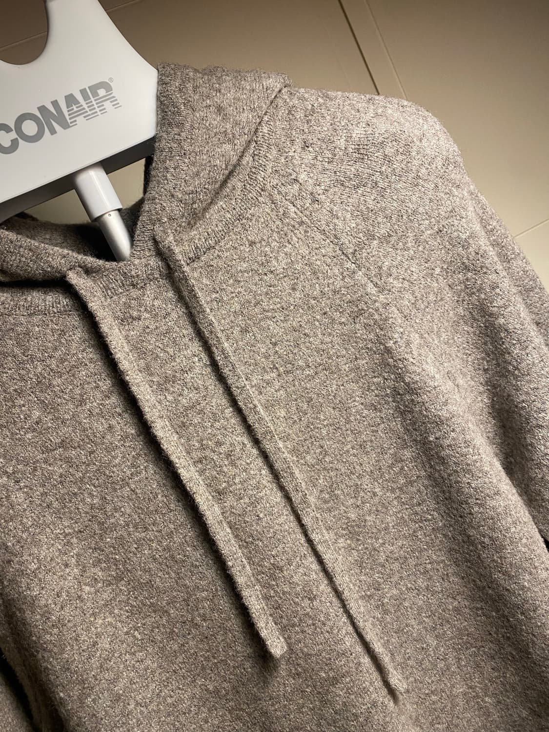 BEAKER 후드 니트 롱 원피스 상품이미지1