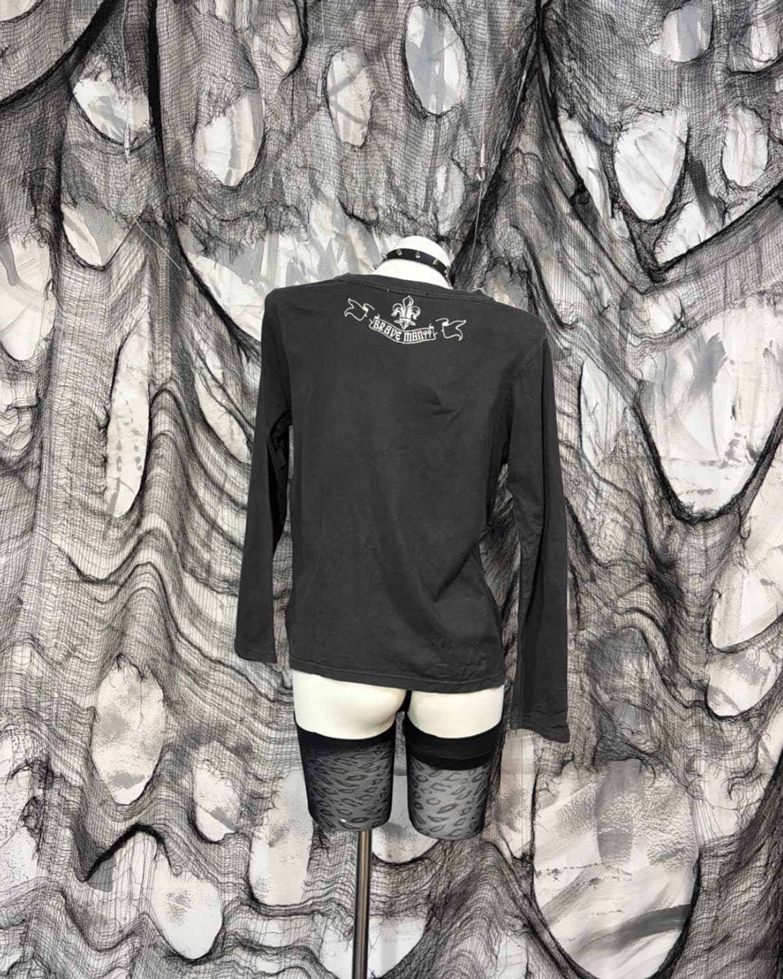 Y2K Glitter dagger Printing long sleeve 상품이미지3